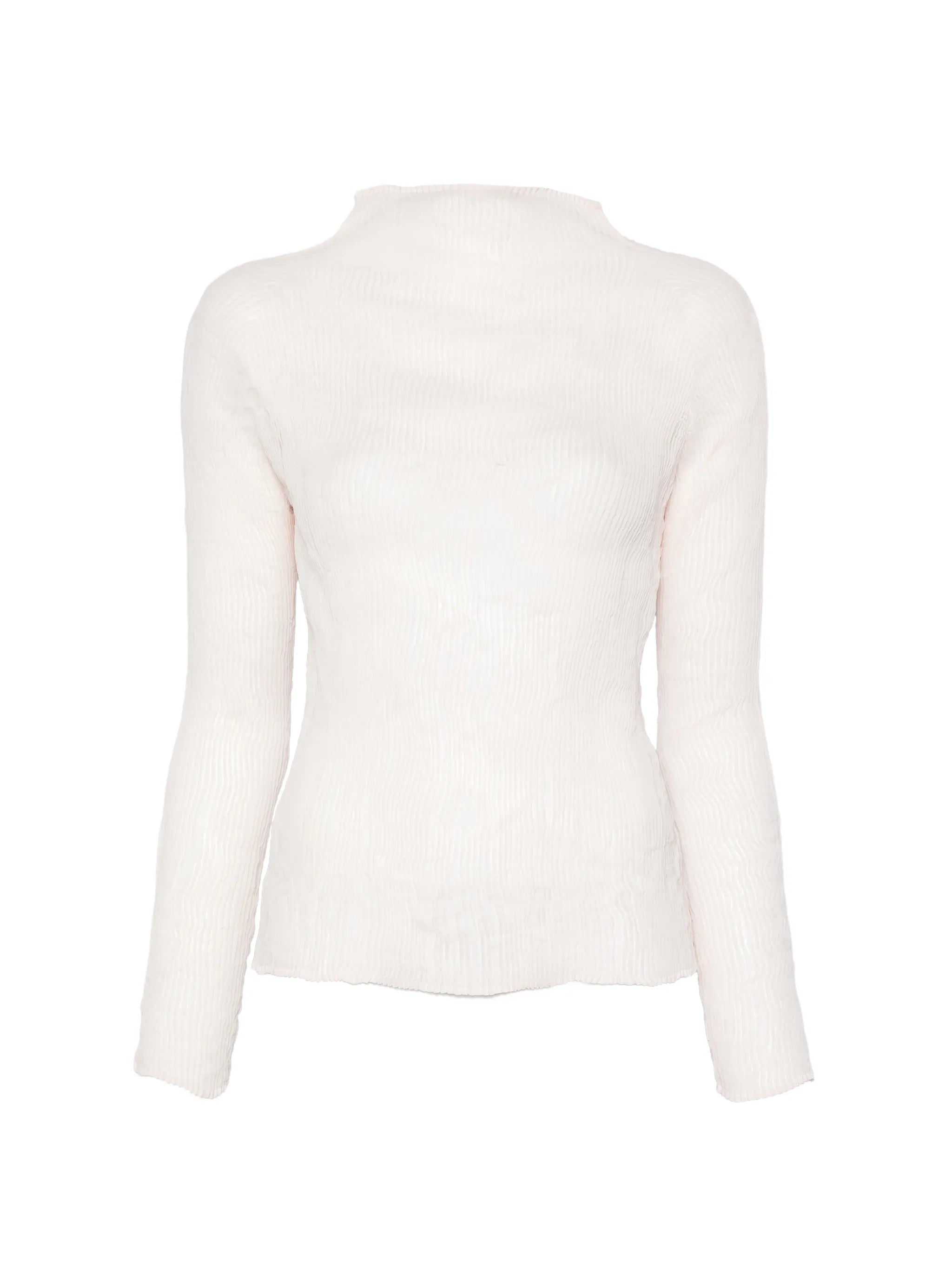 chiffon long-sleeve top