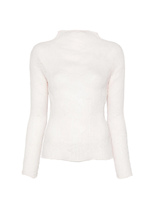 chiffon long-sleeve top