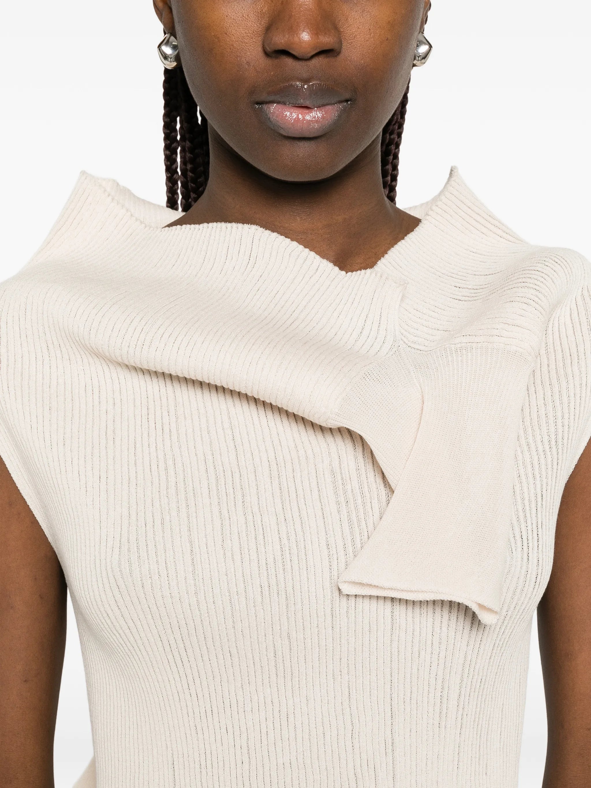 high neck top