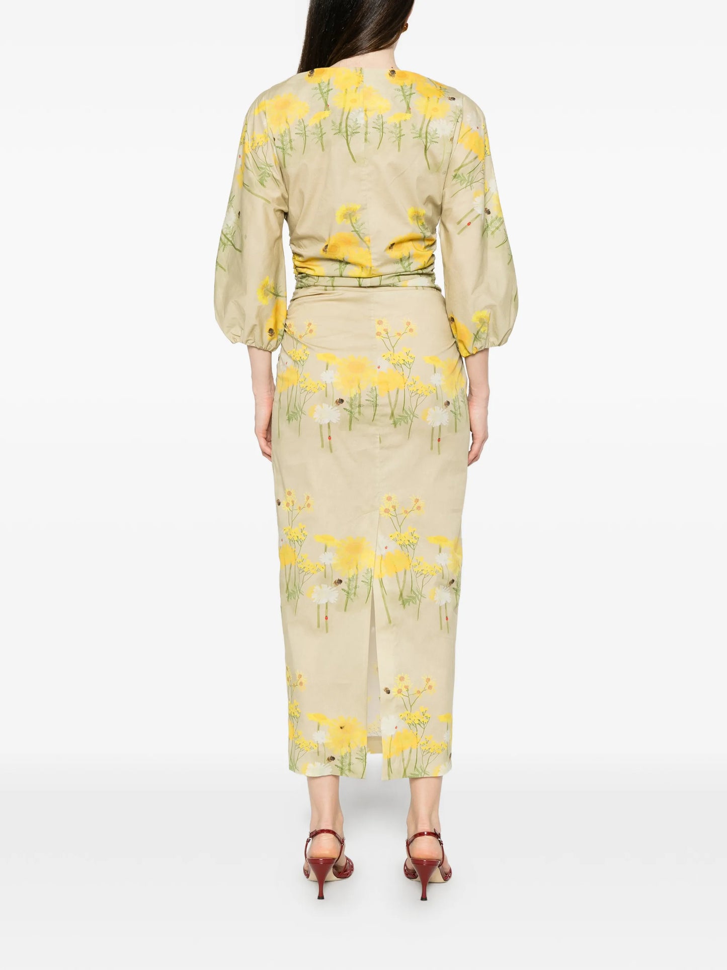 Ezra floral-print midi dress