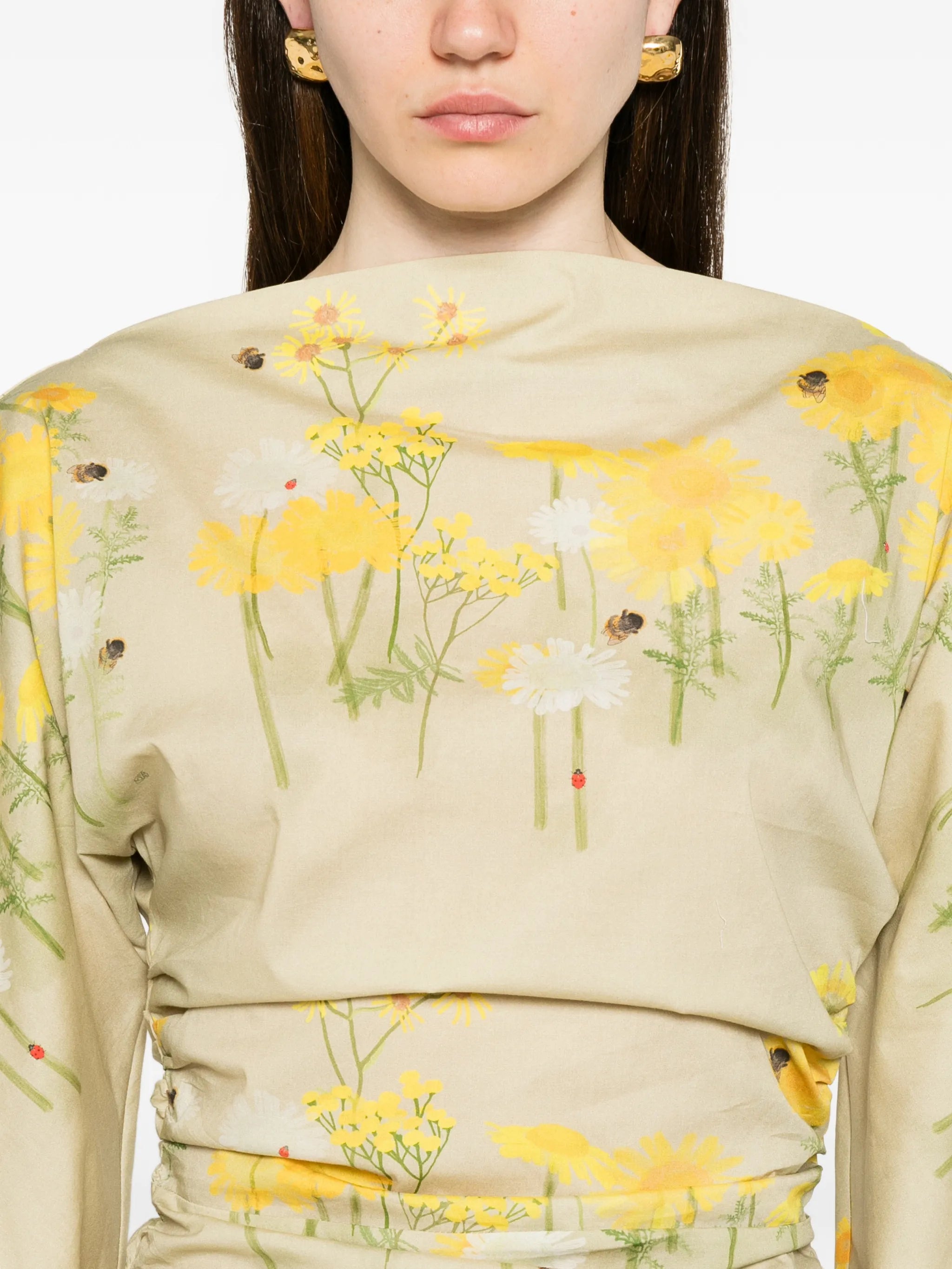 Ezra floral-print midi dress