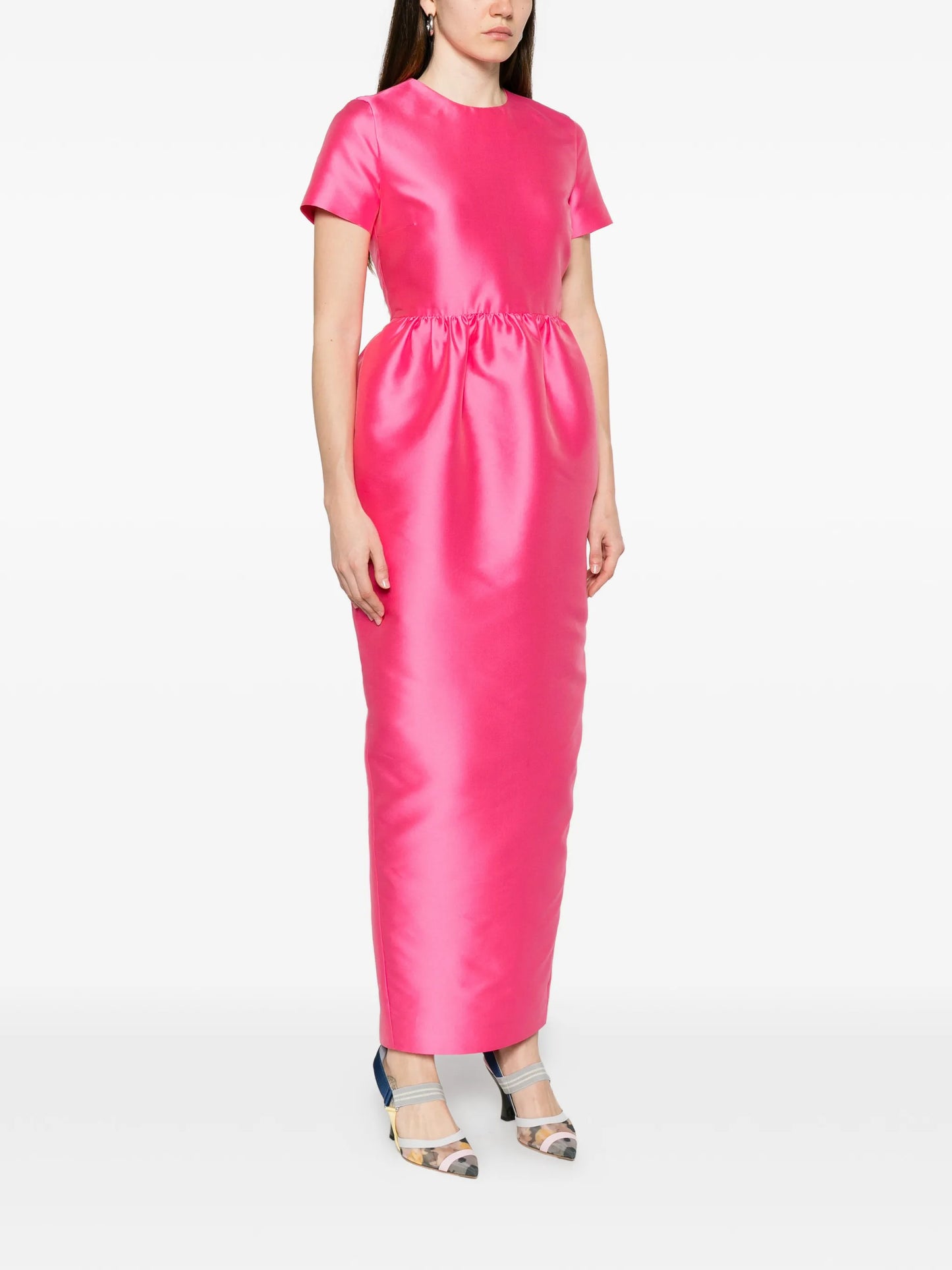 Lexi gathered-waist dress