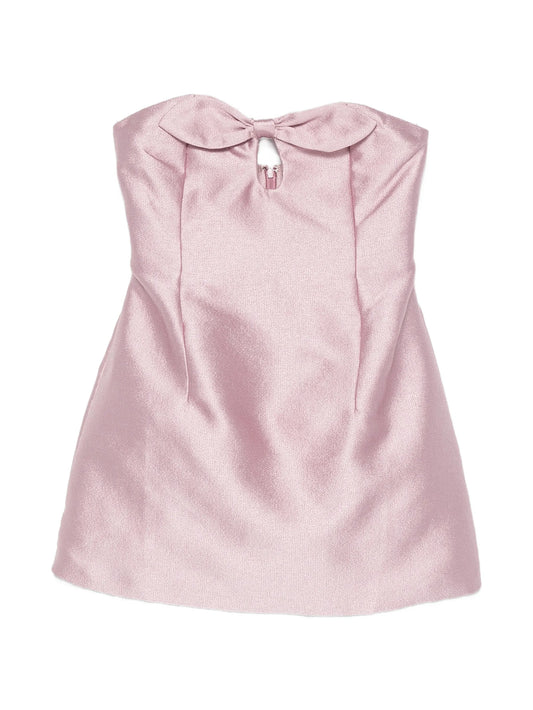 Charlotte bow-detail mini dress