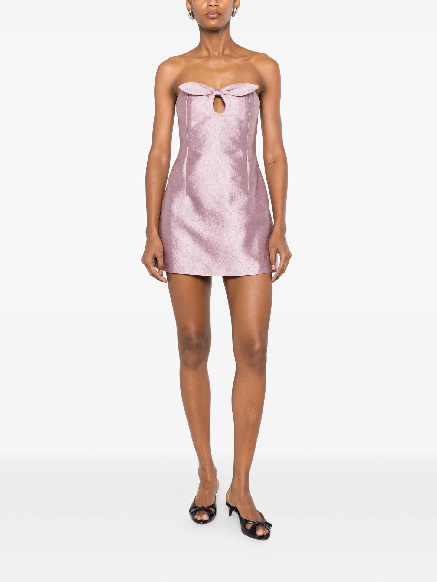 Charlotte bow-detail mini dress