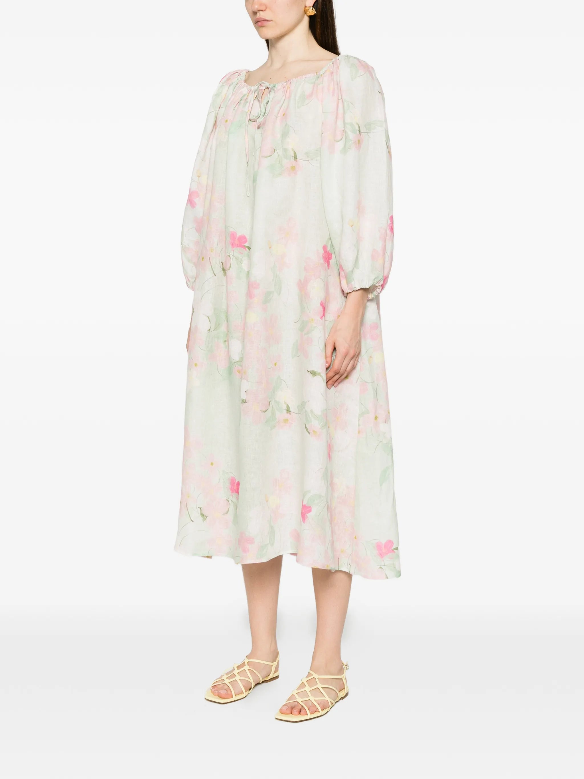 Bonnie floral-print midi dress