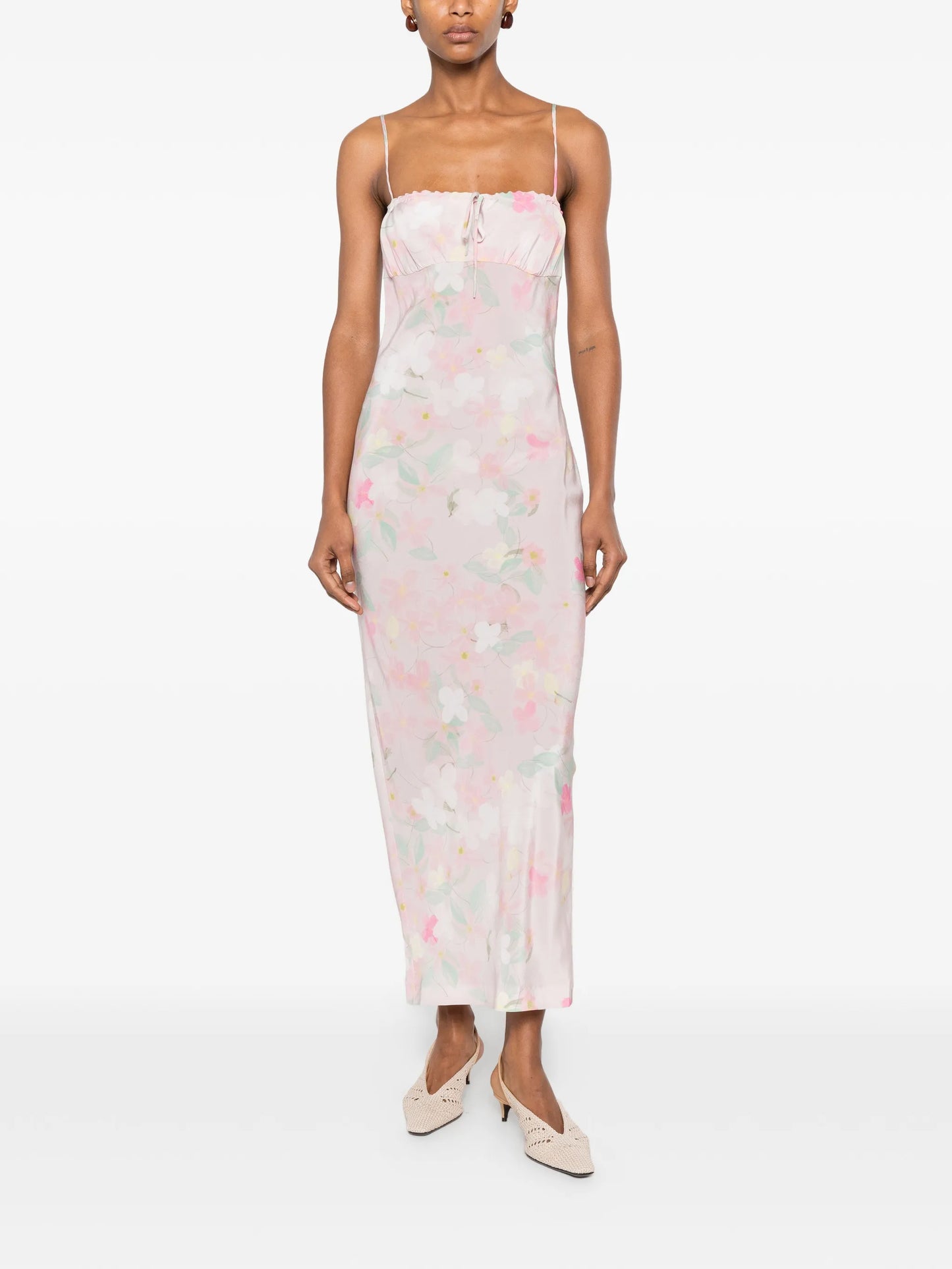 Riri floral-print midi dress