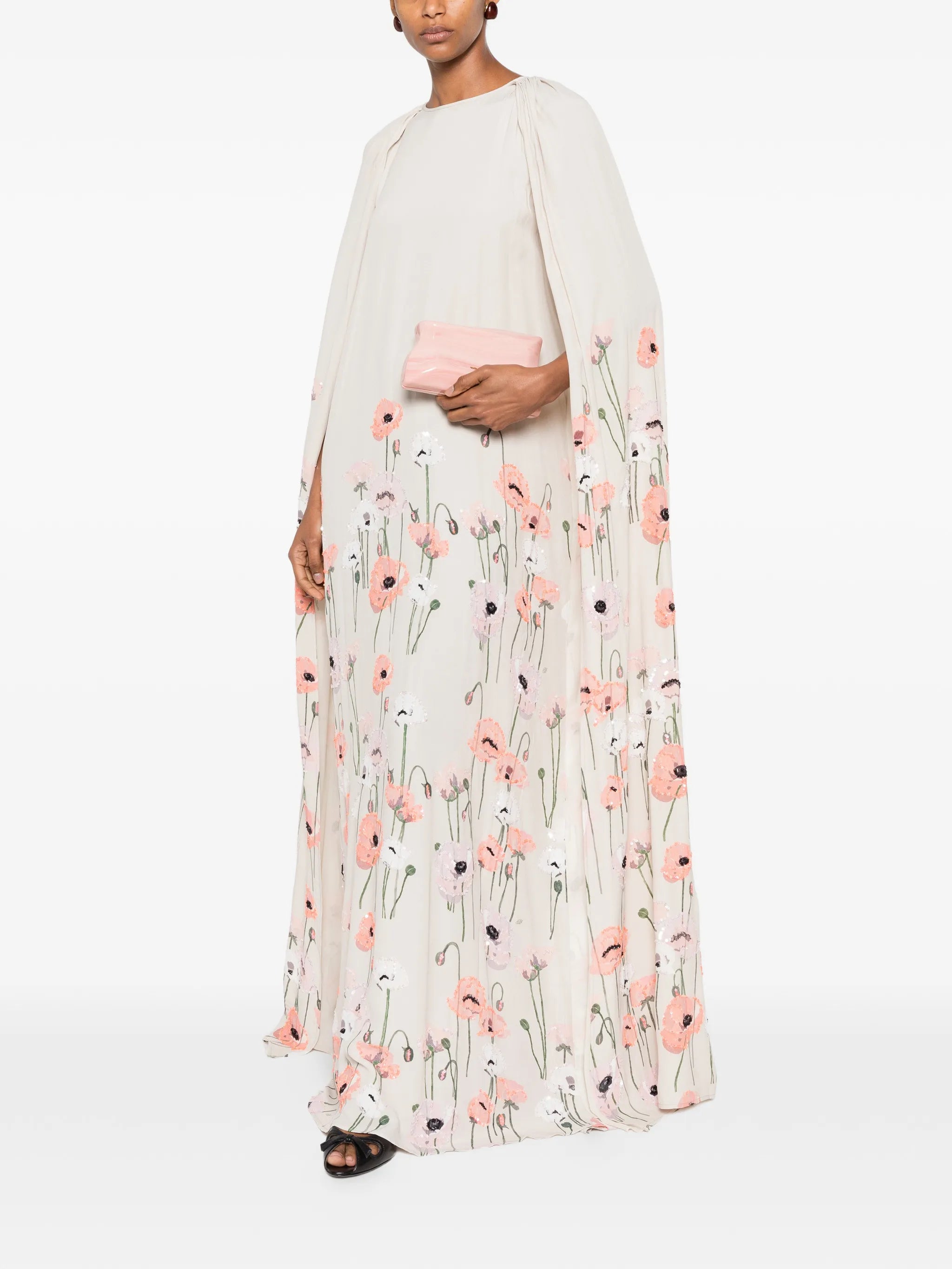 Minnie poppy-embroidered dress