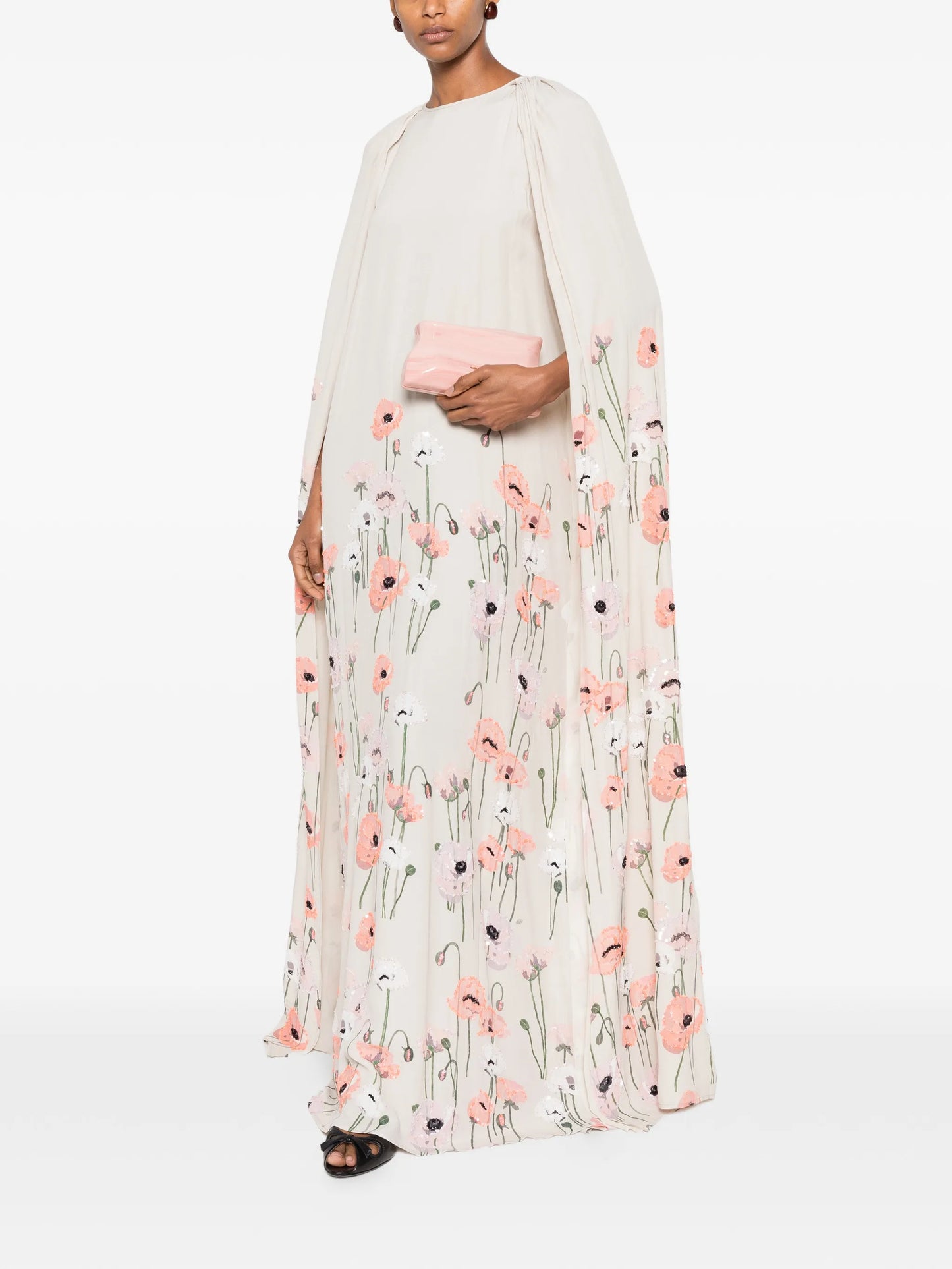 Minnie poppy-embroidered dress