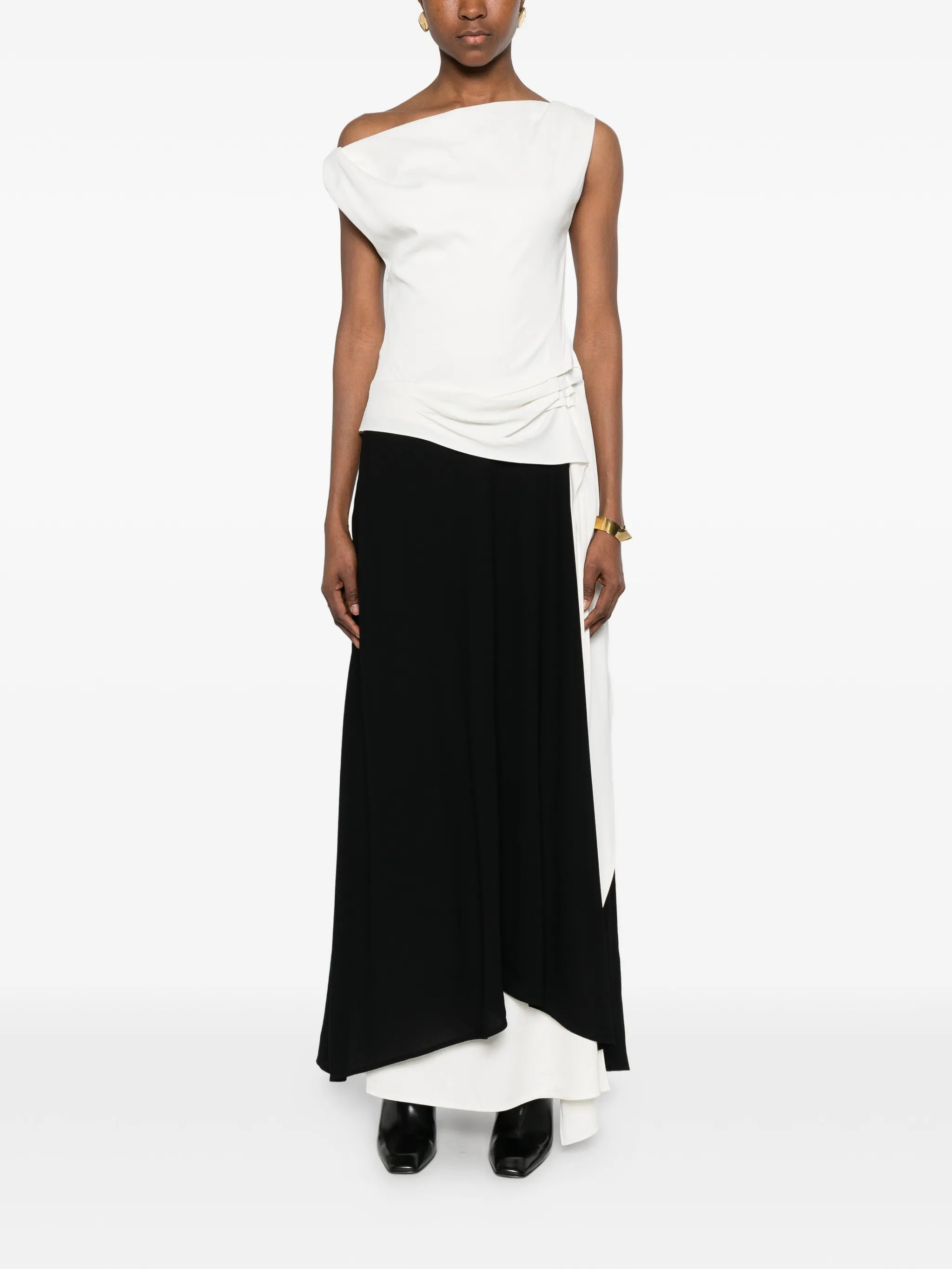 Dallah draped midi dress