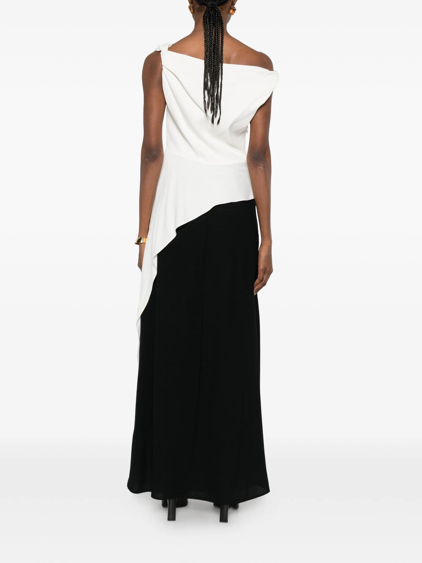 Dallah draped midi dress