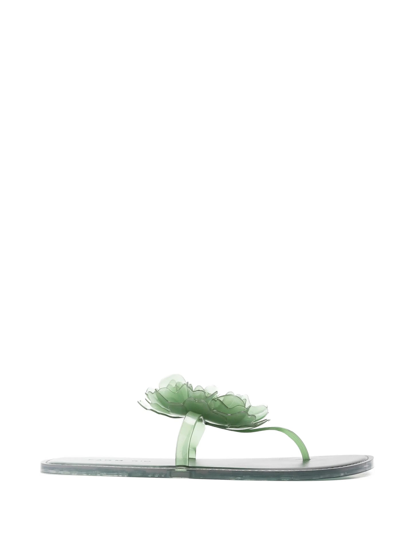 semi-transparent finish flip-flops