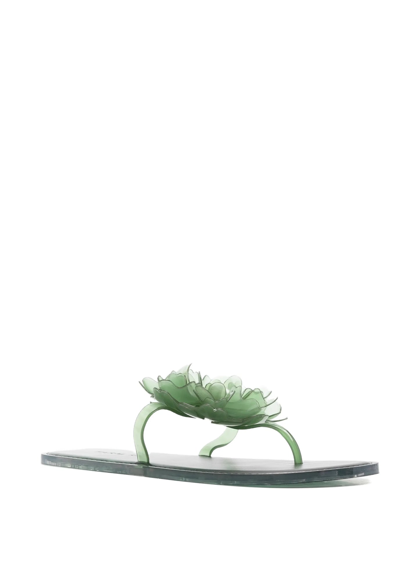 semi-transparent finish flip-flops