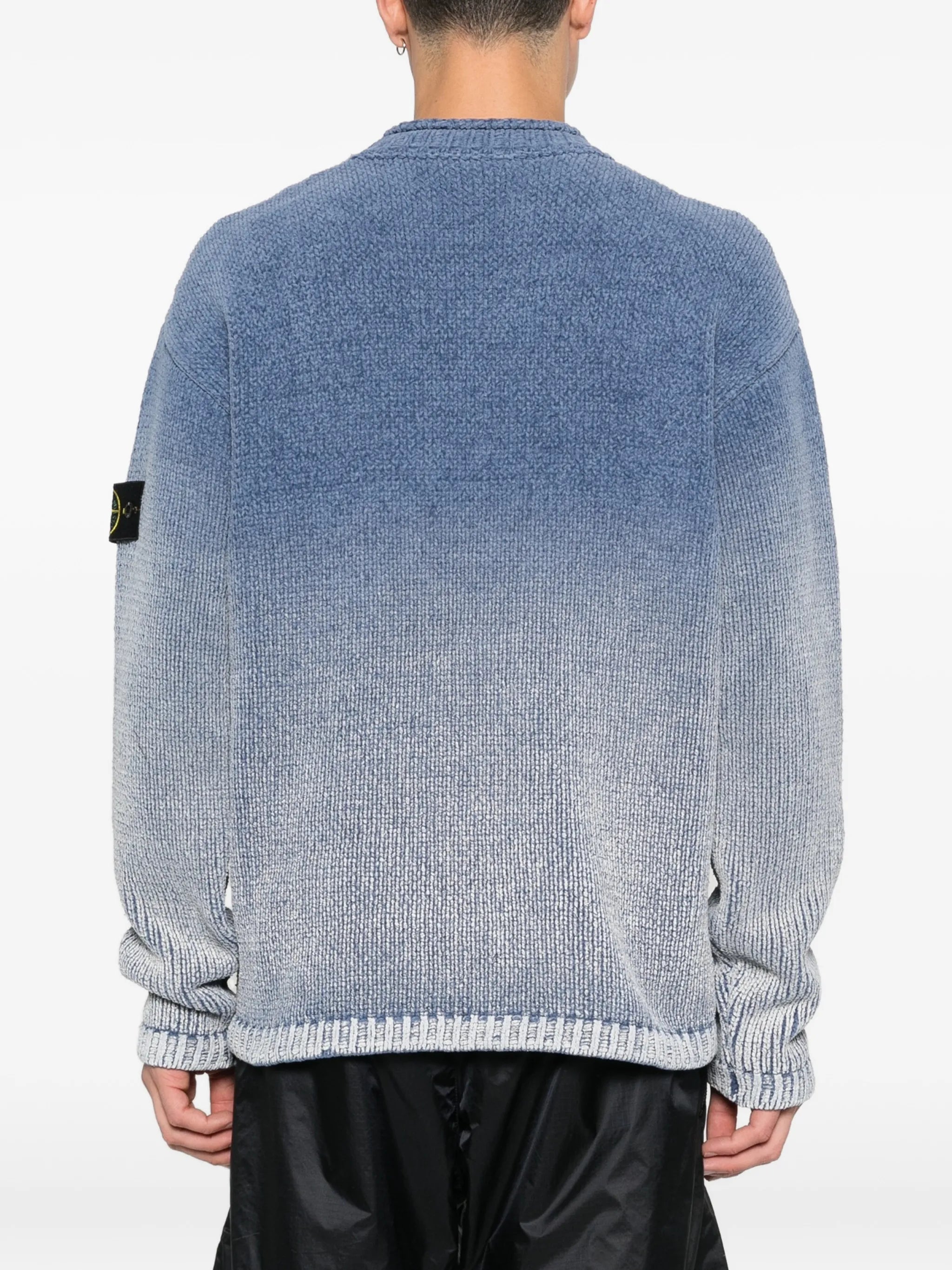 ombre-effect crew-neck sweater