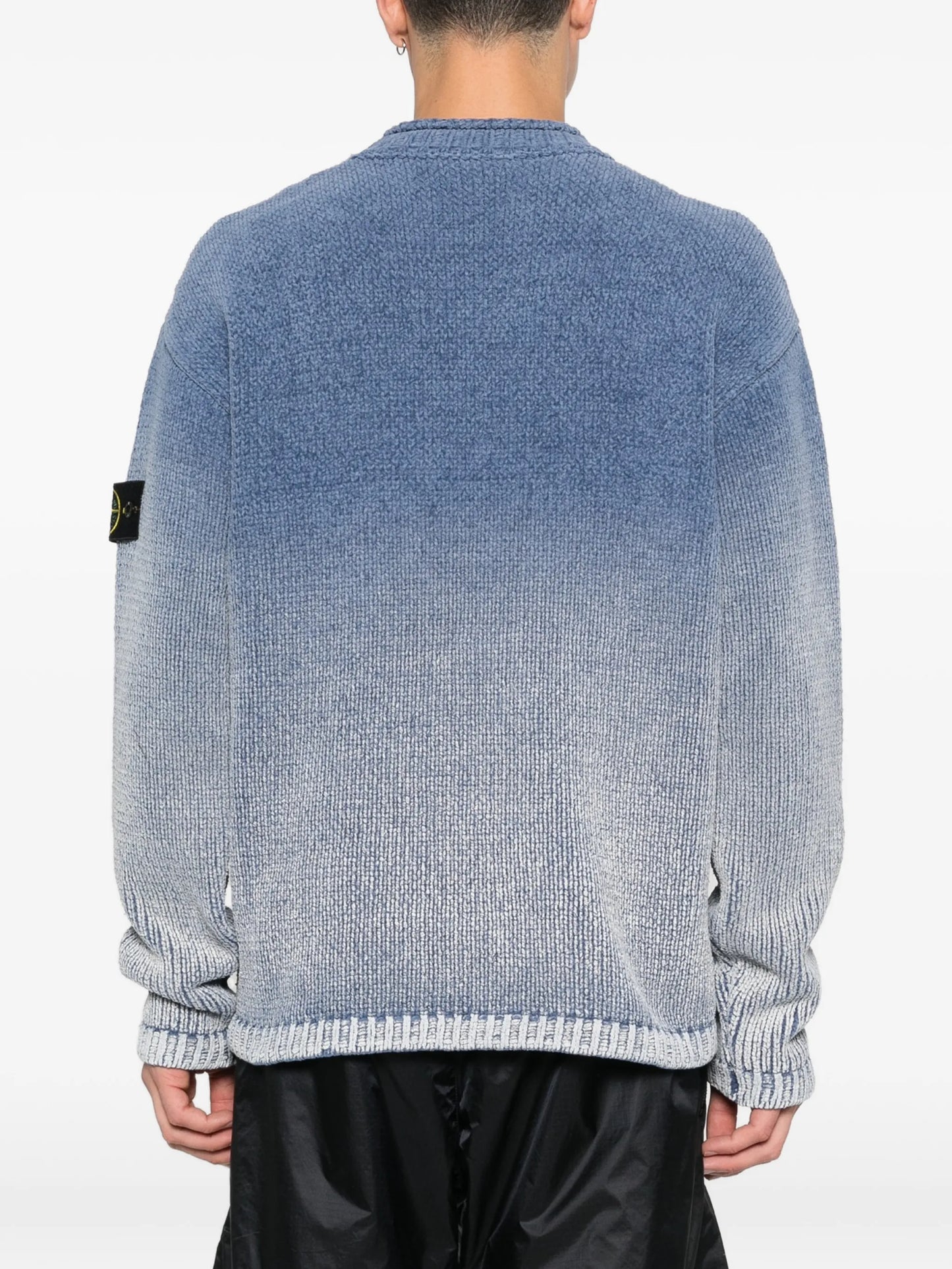 ombre-effect crew-neck sweater