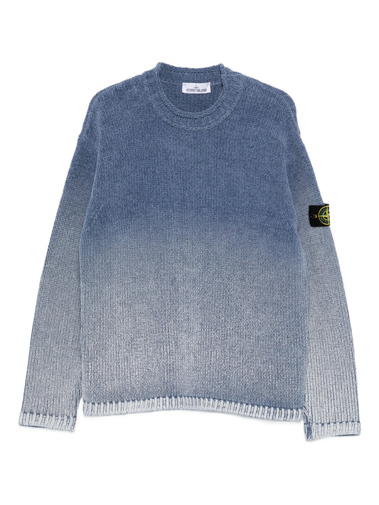 ombre-effect crew-neck sweater