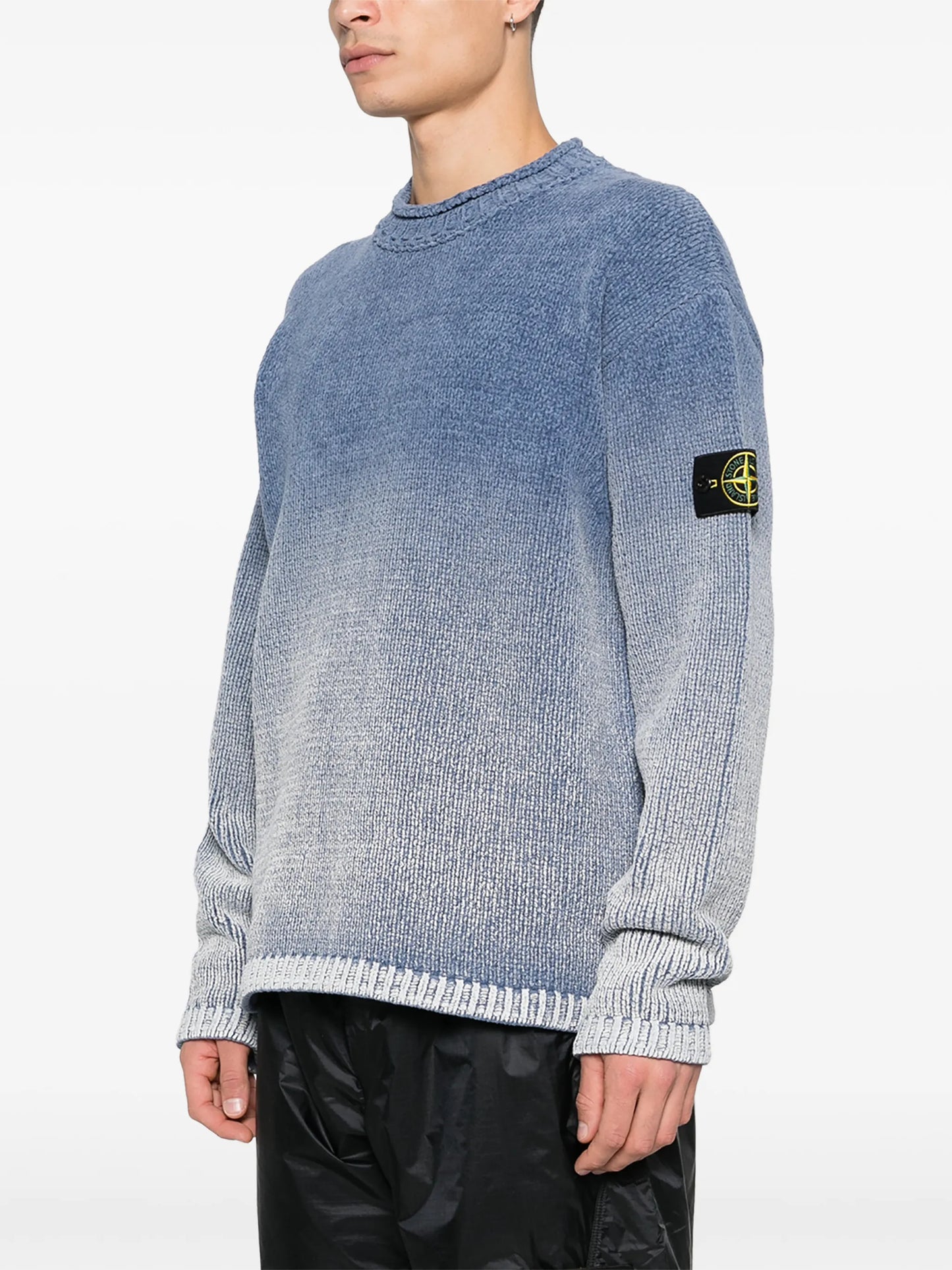 ombre-effect crew-neck sweater