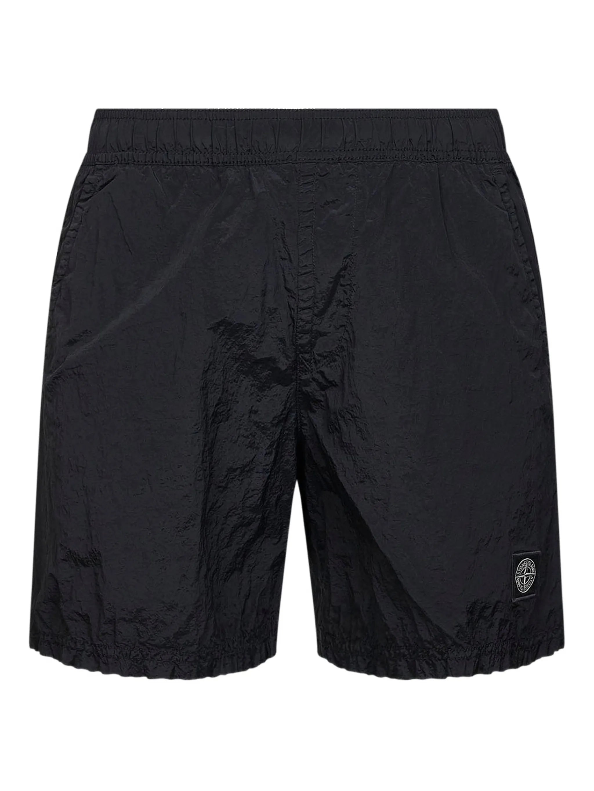 elasticated-waistband swim shorts