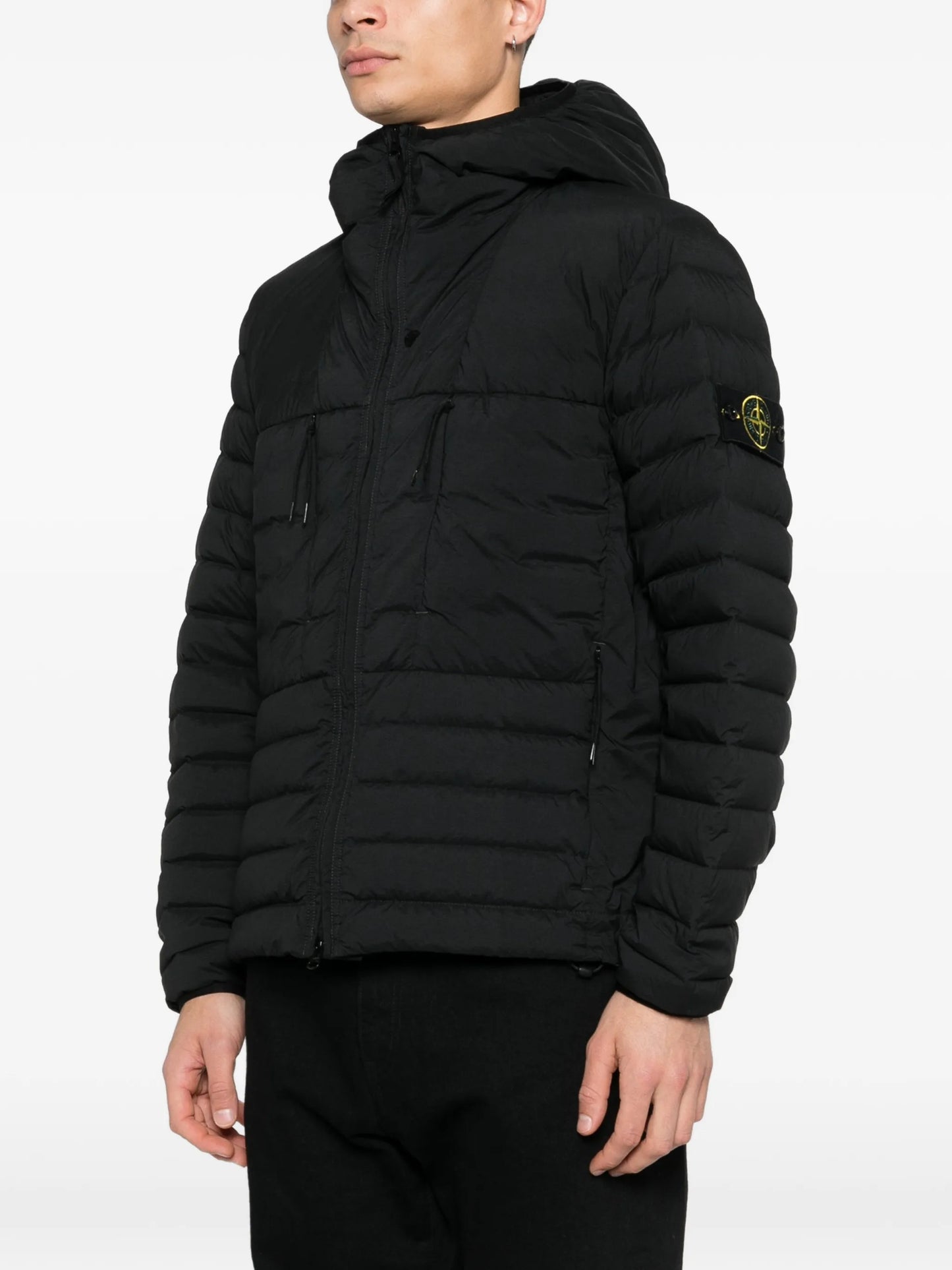 logo-patch pocket jacket