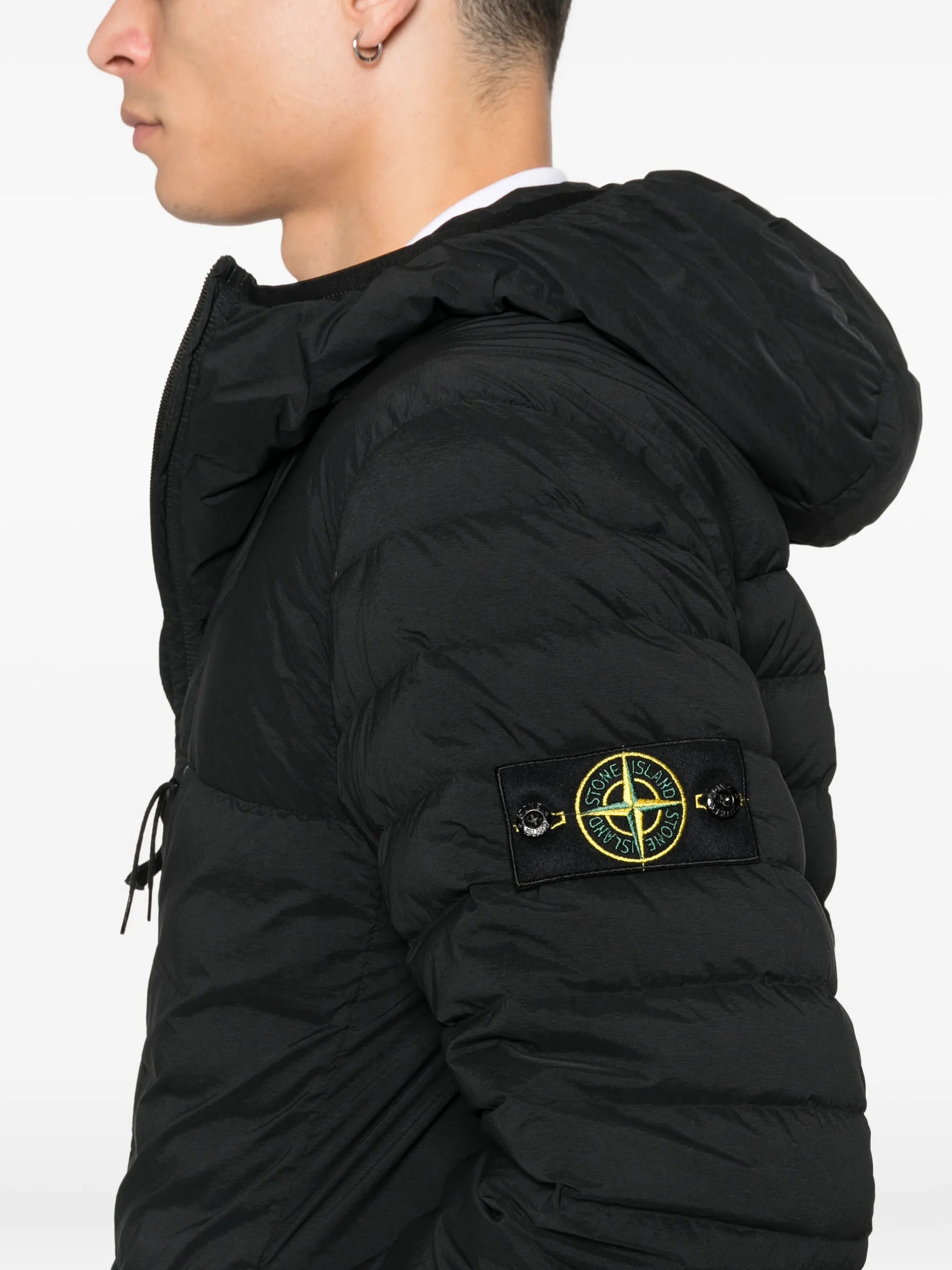 hooded padded jacket