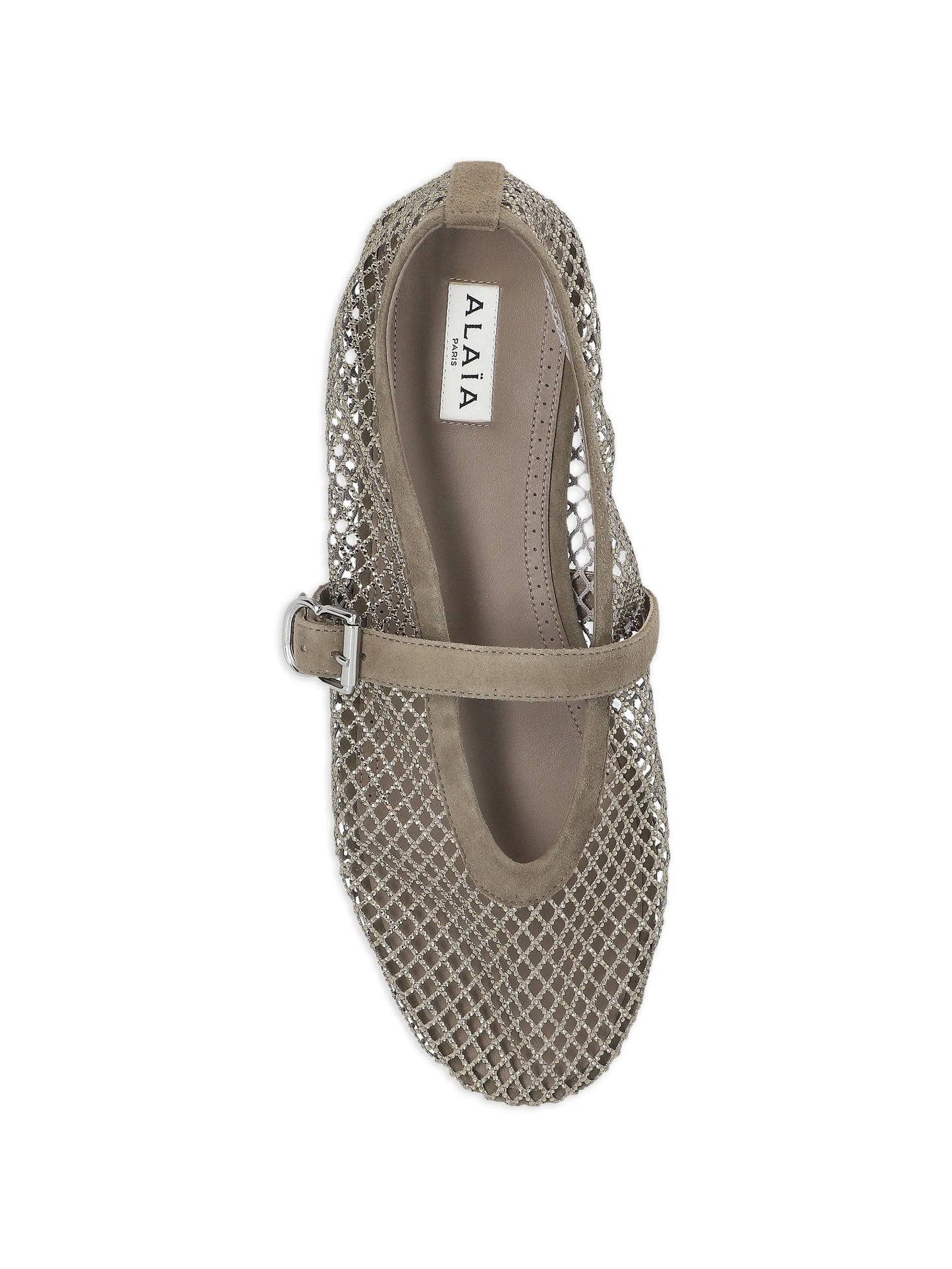 fishnet ballet flats