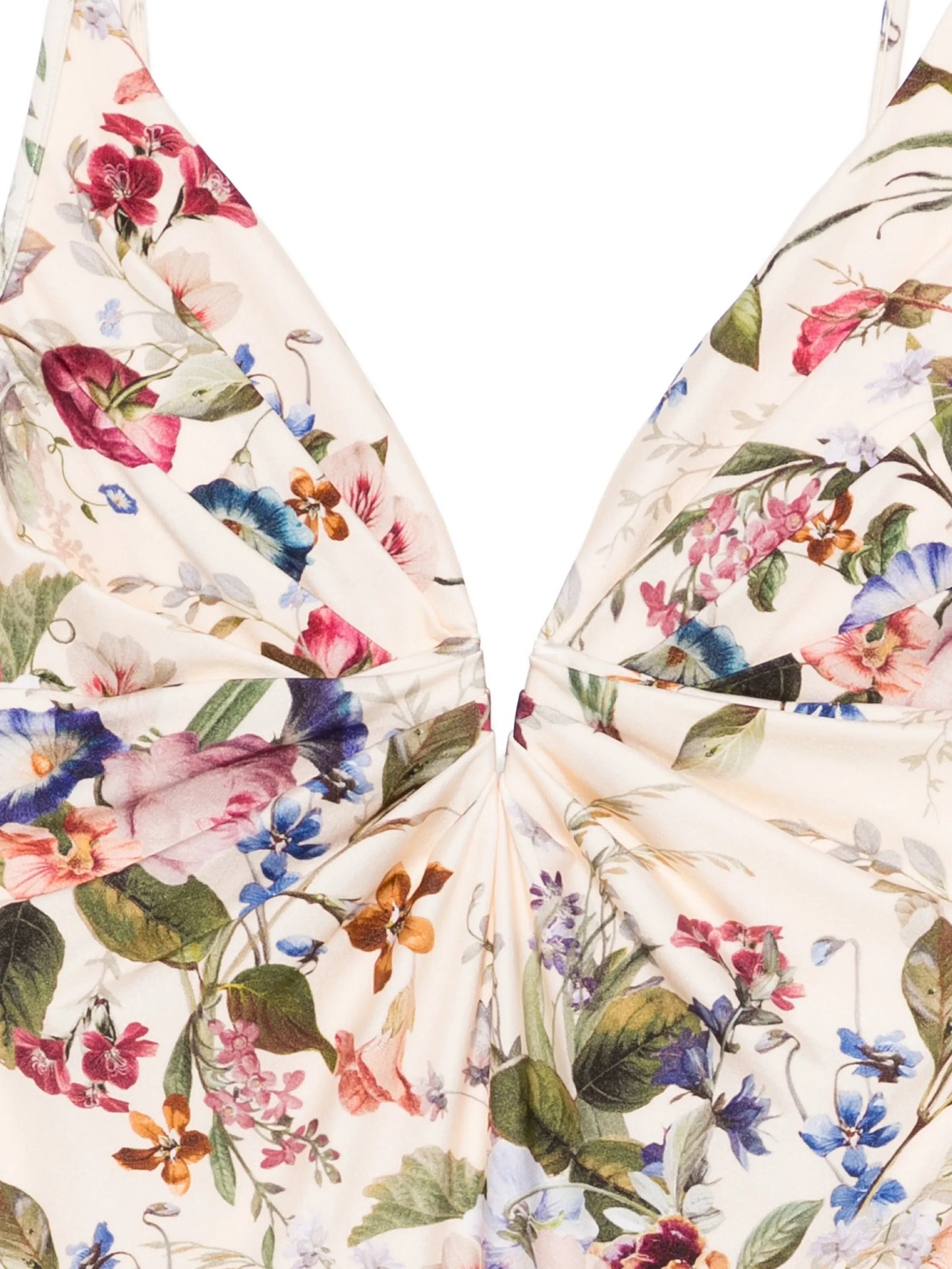 floral-pattern swimsuit