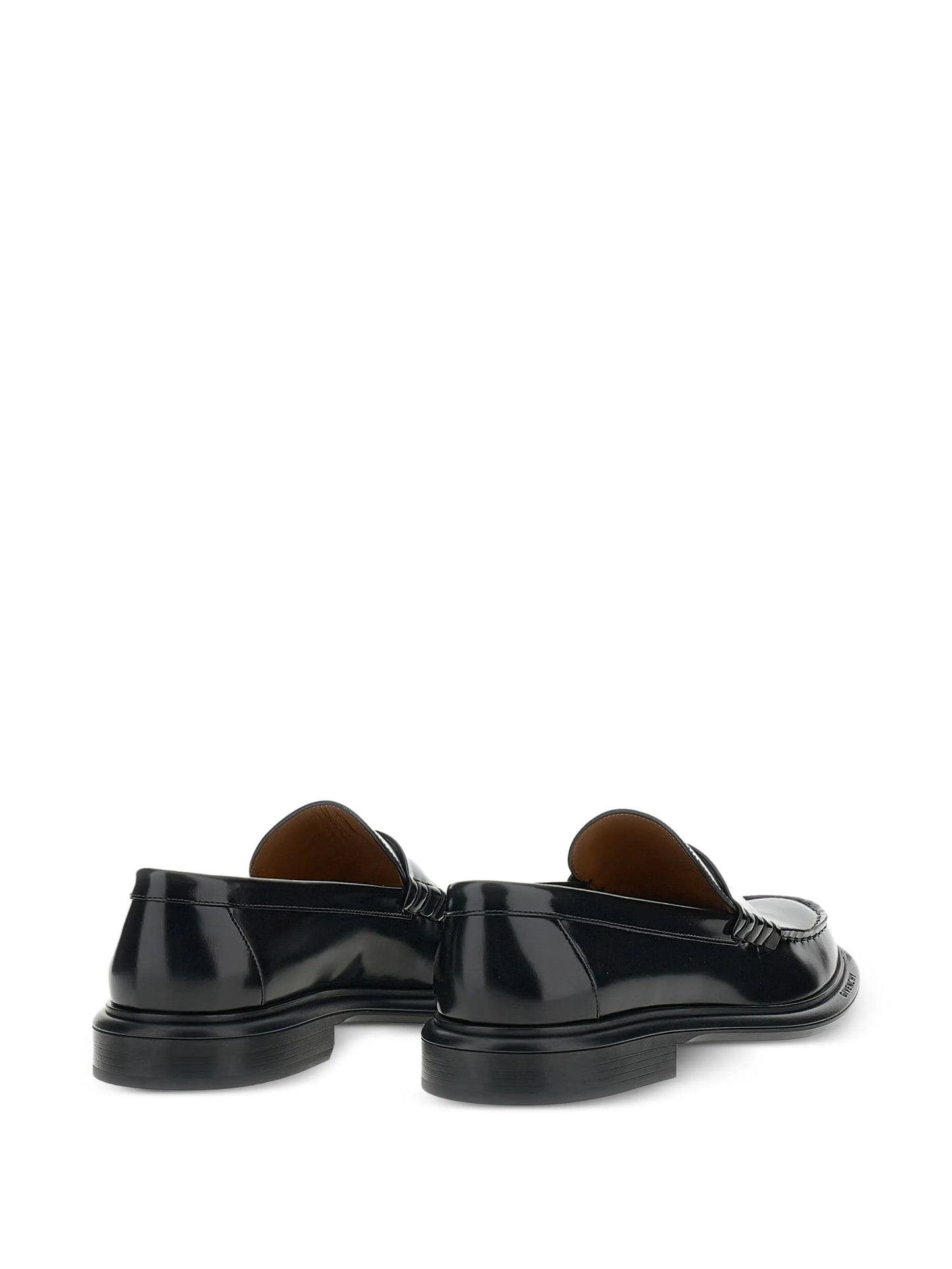 brushed-leather loafers