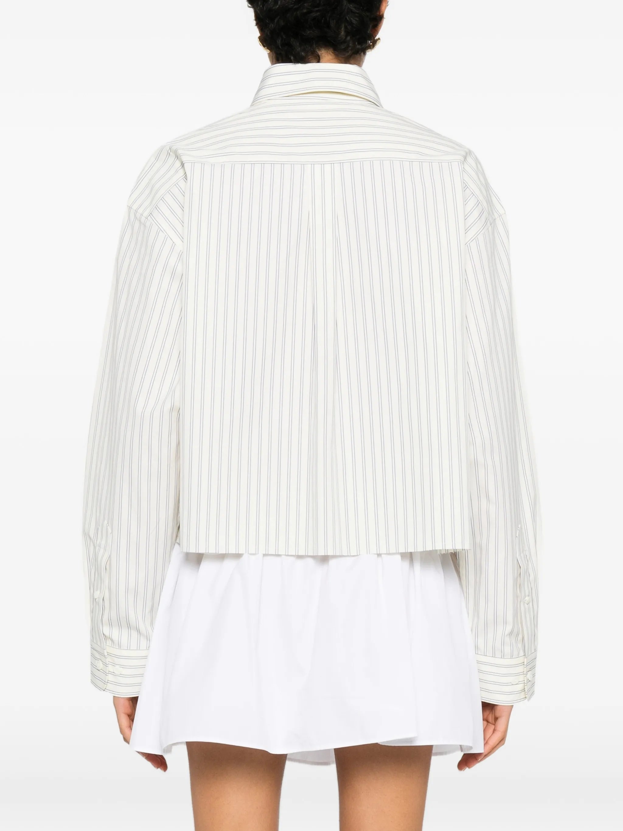 striped poplin shirt