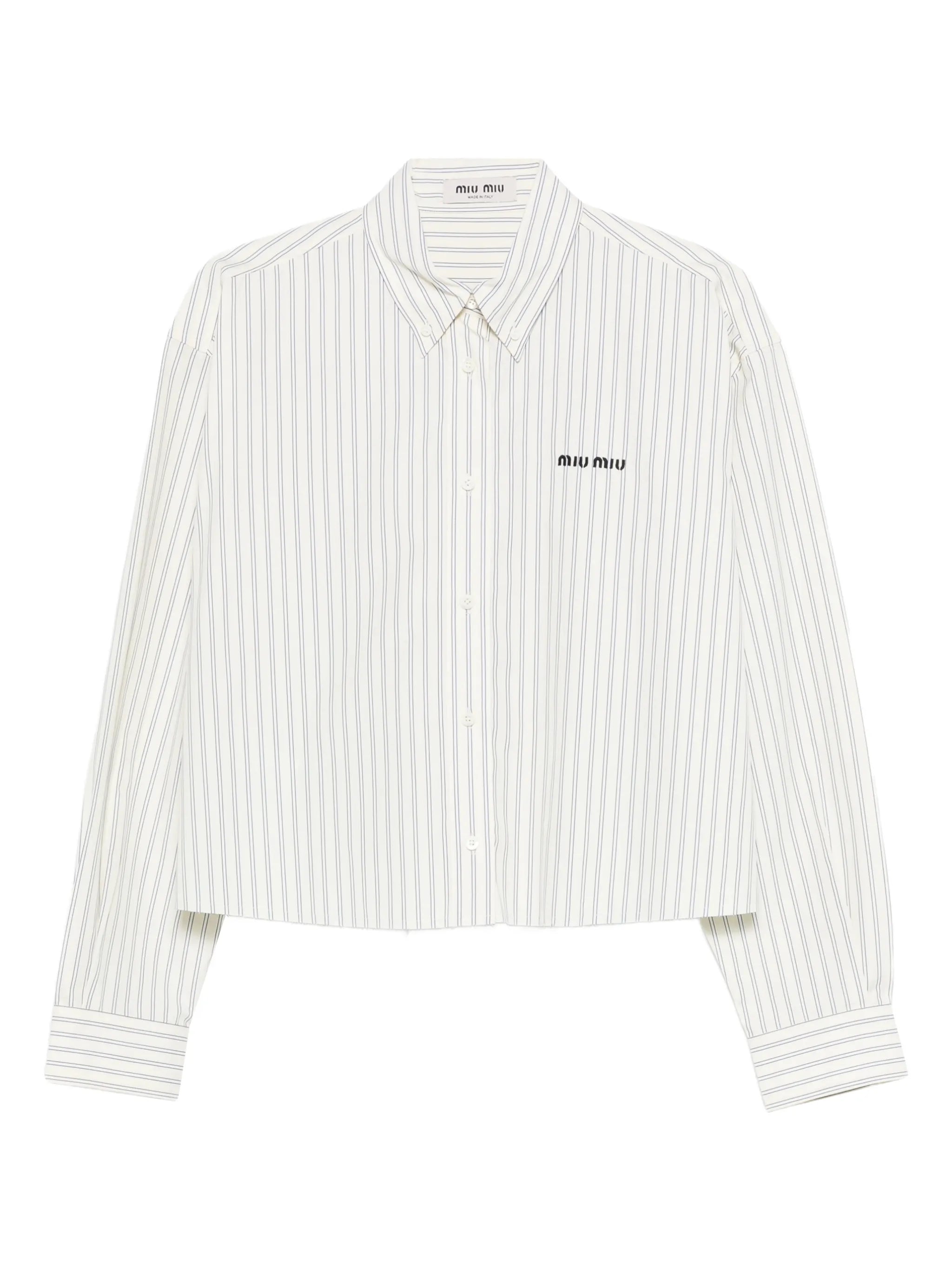 striped poplin shirt