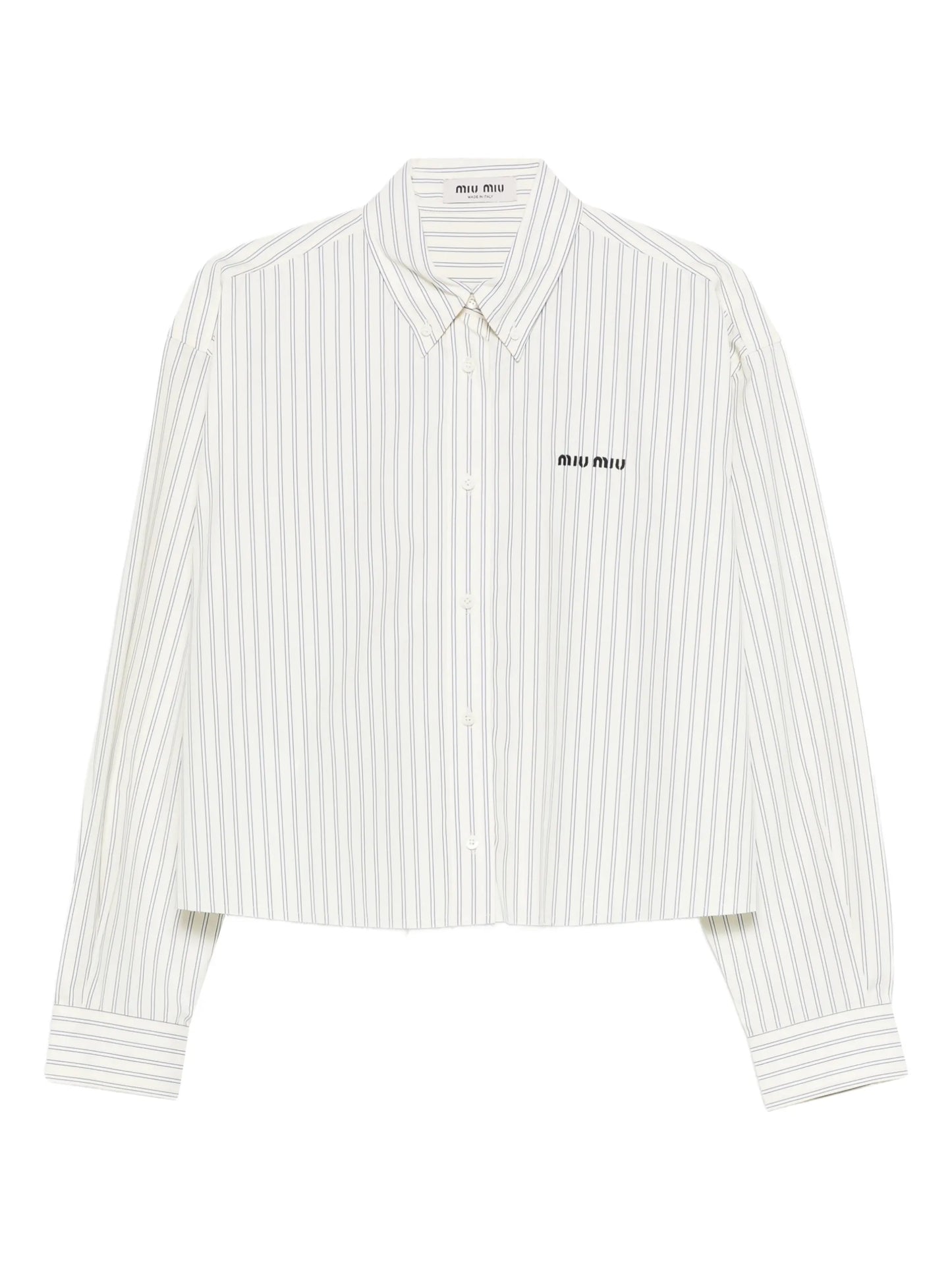 striped poplin shirt