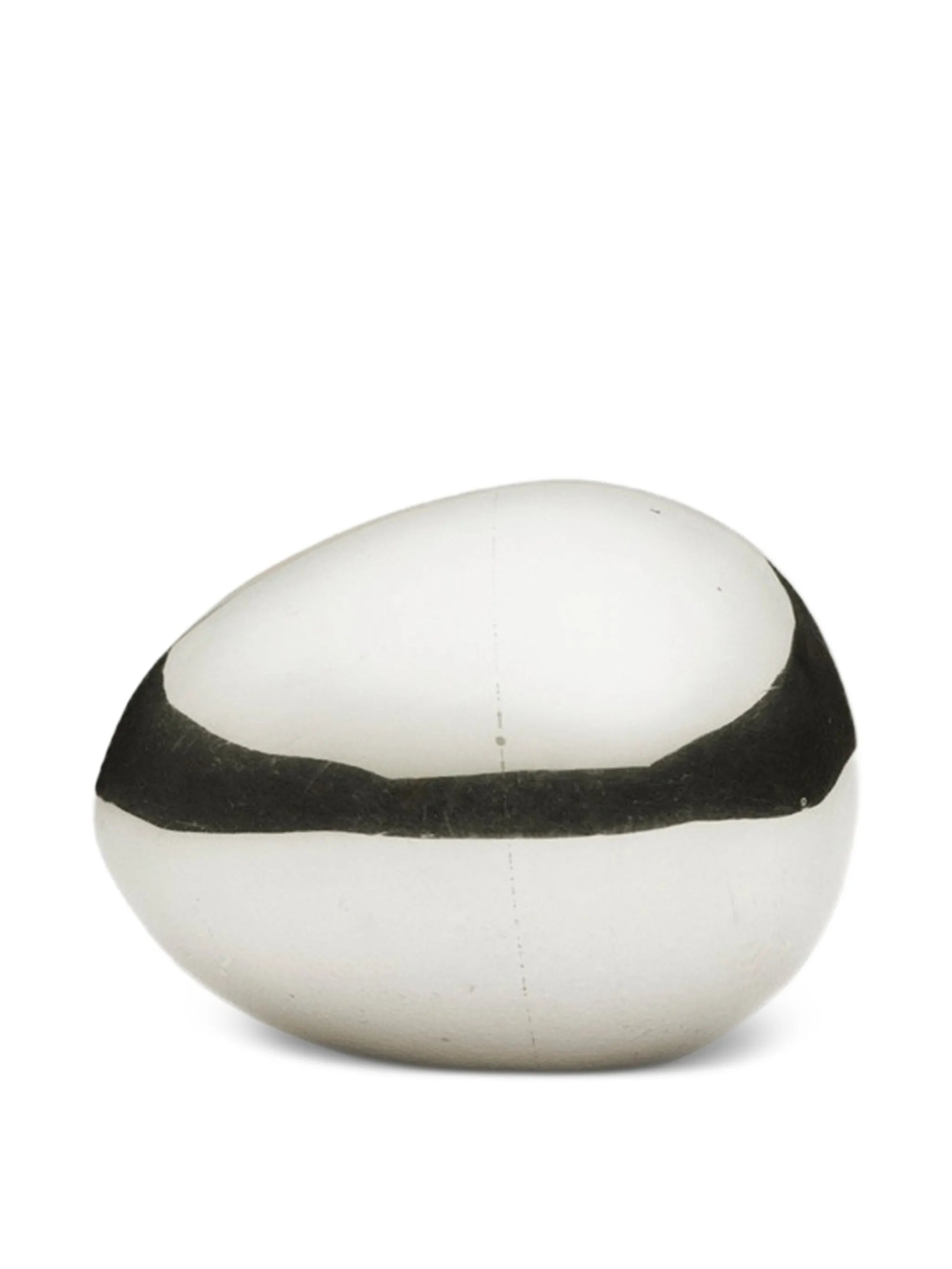 polished egg paperweight