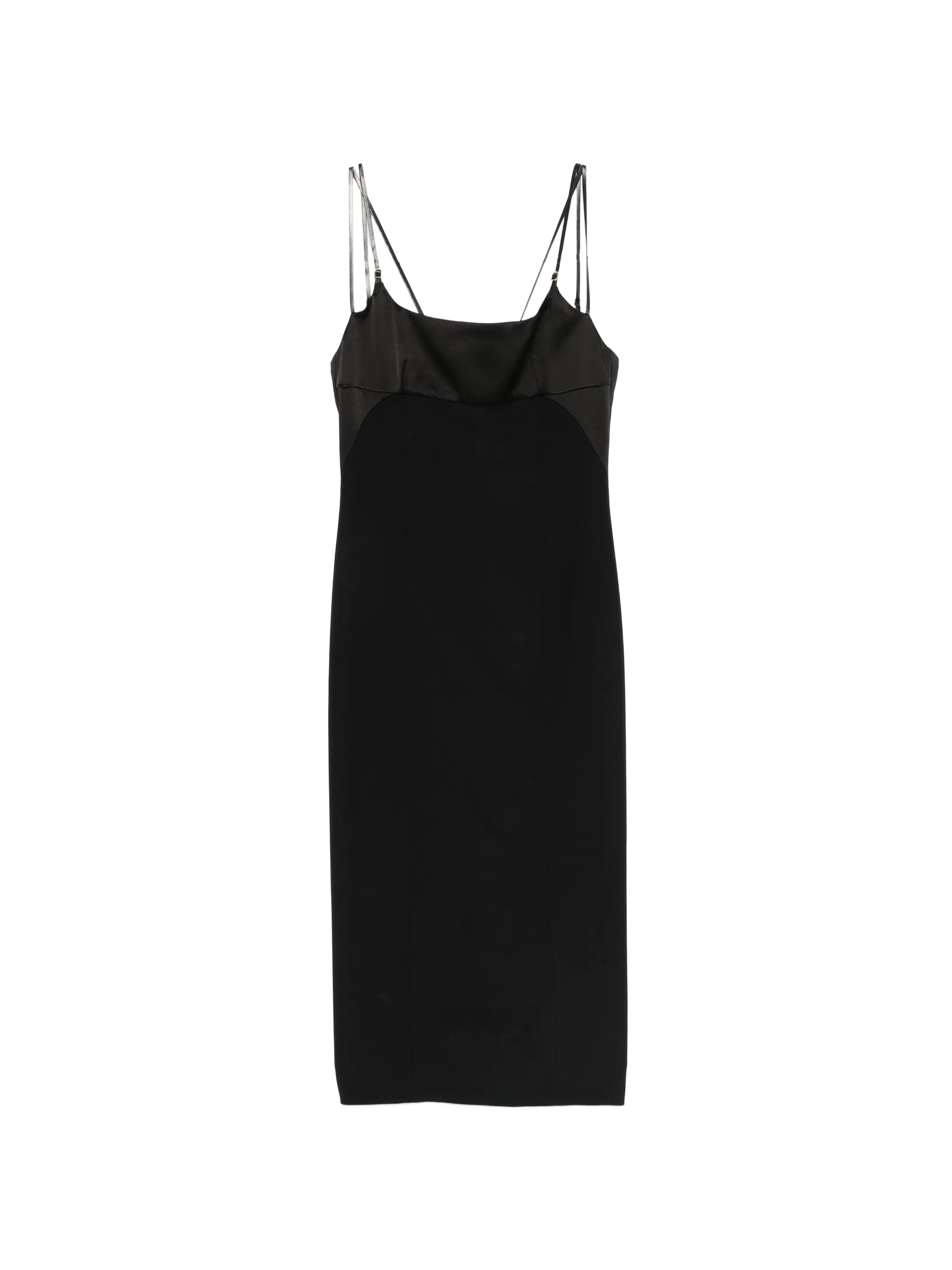 midi strap square neck dress
