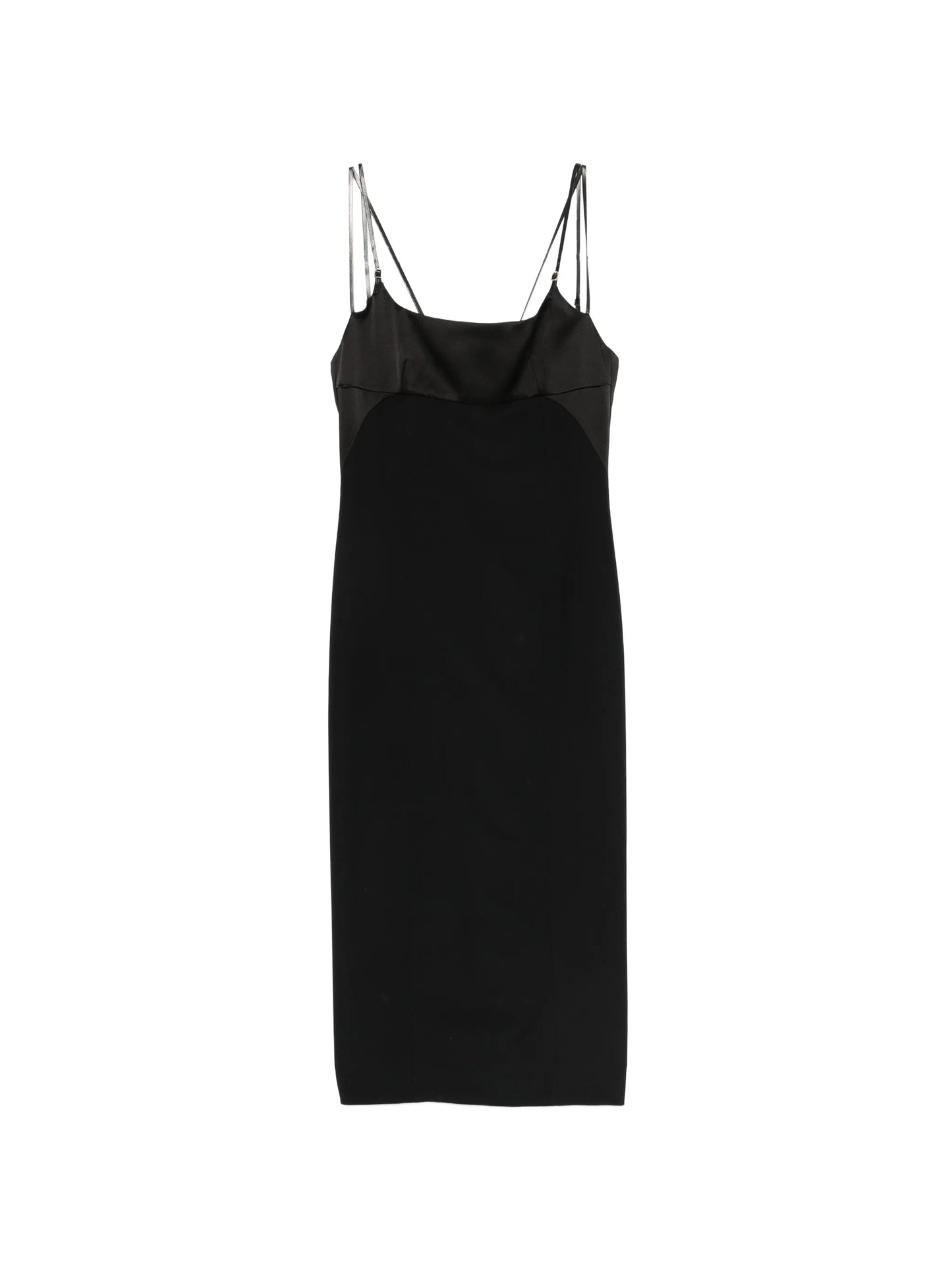 midi strap square neck dress