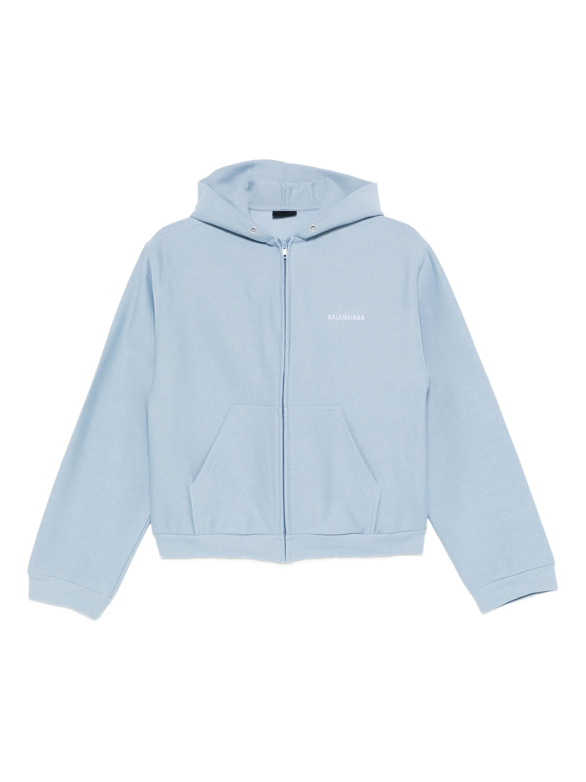 zip cotton hoodie