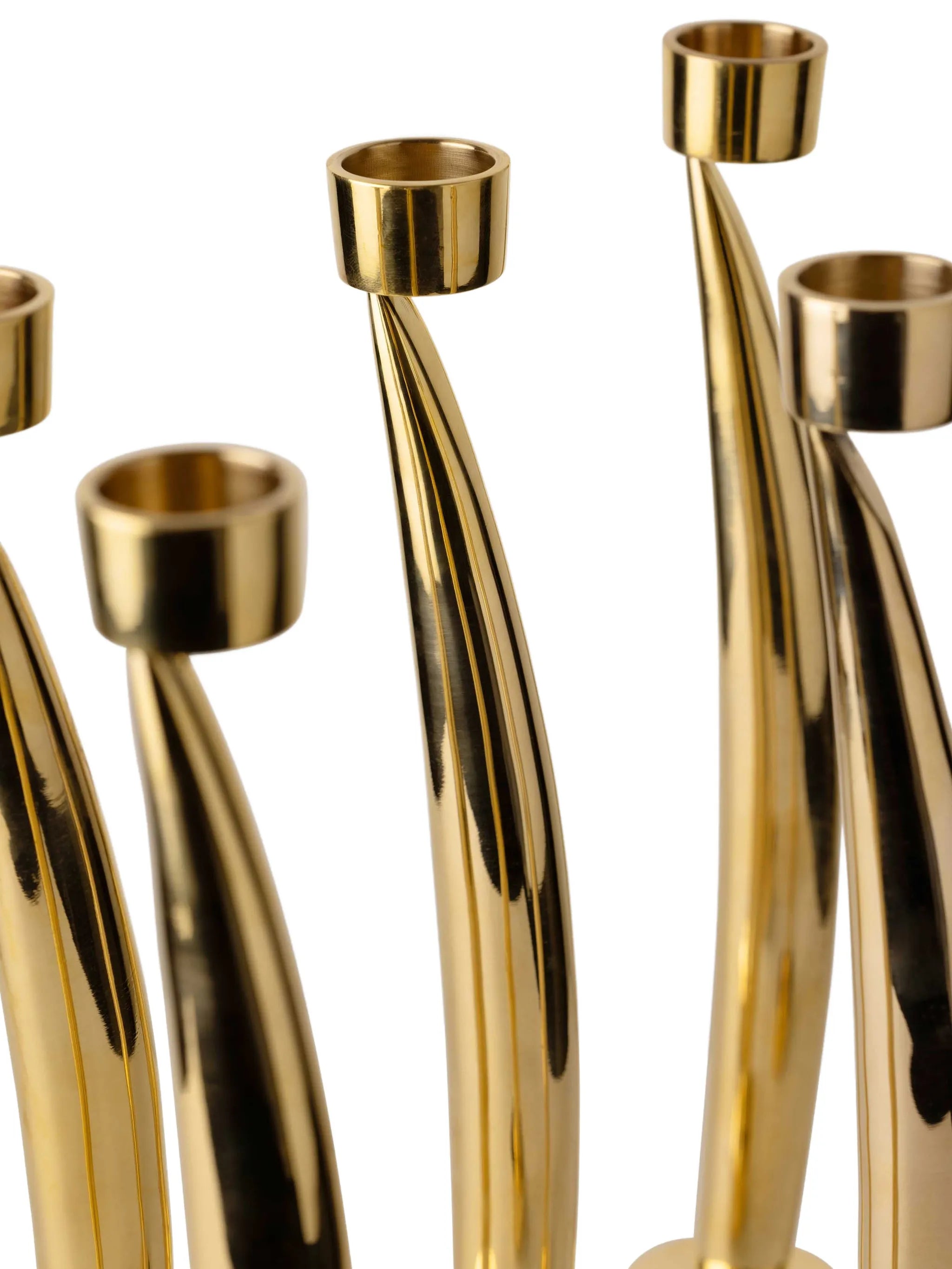 fin candlesticks holders set (set of five)