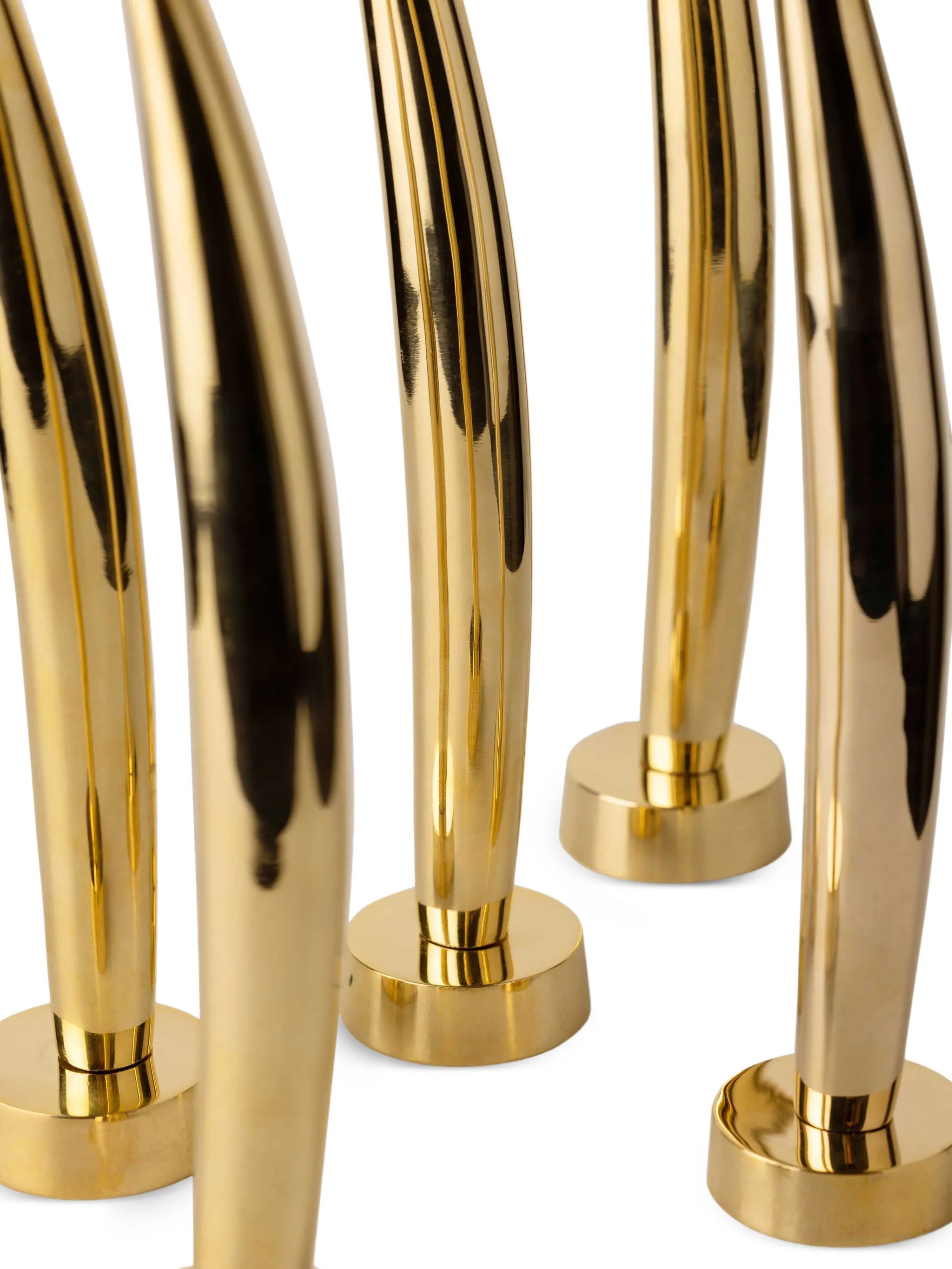 fin candlesticks holders set (set of five)