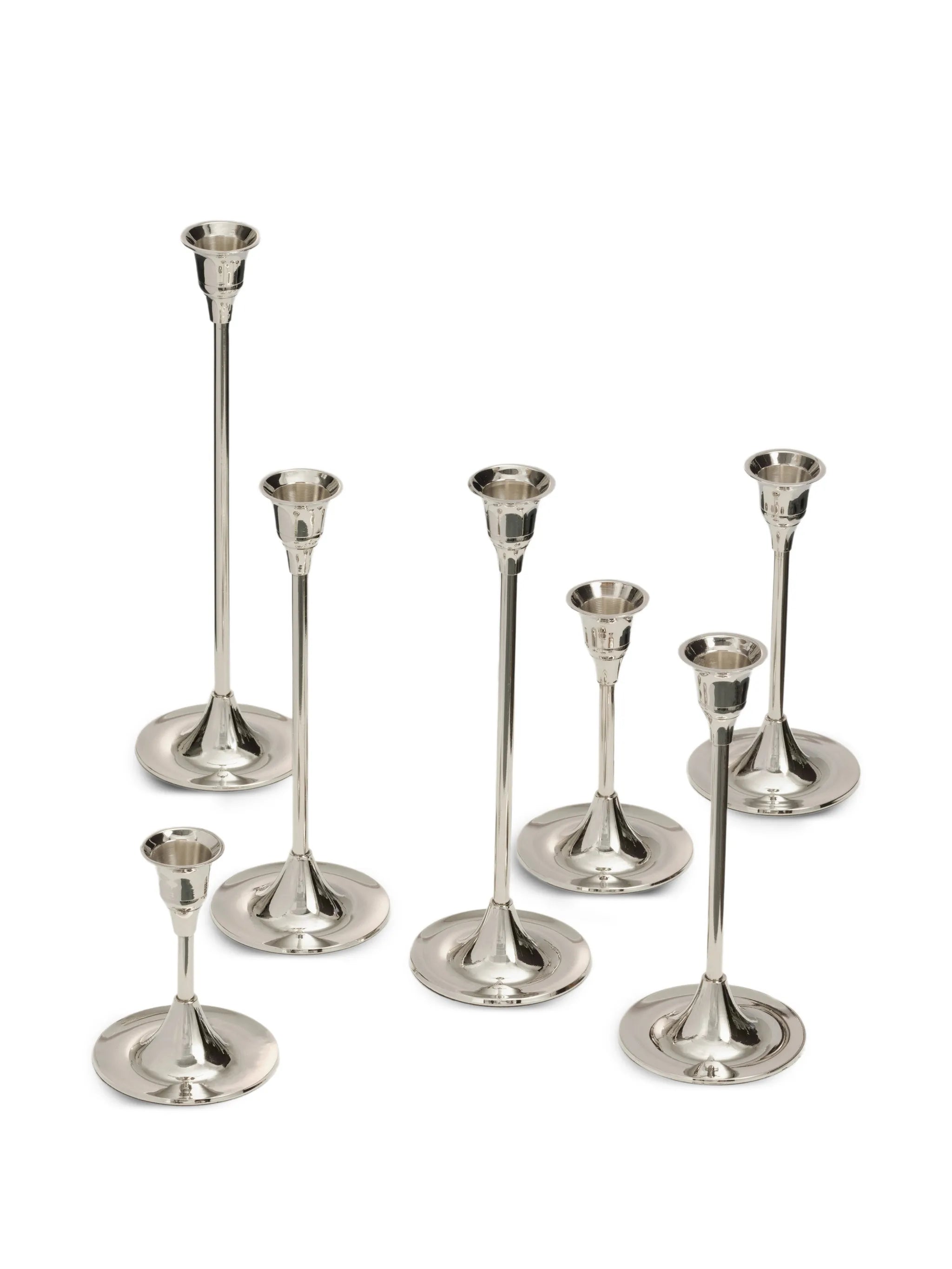 candlesticks holders (set of seven)