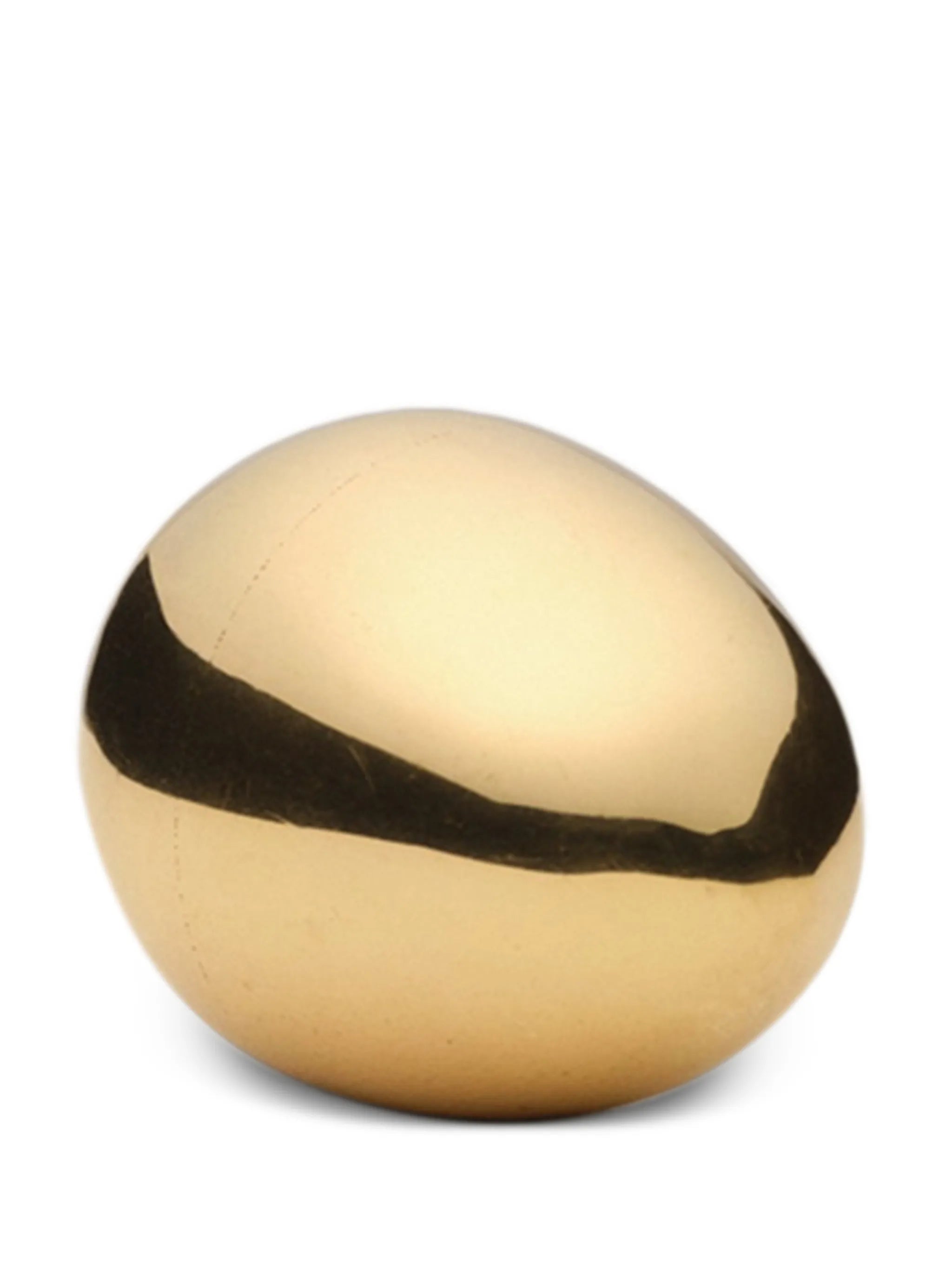 polished egg paperweight