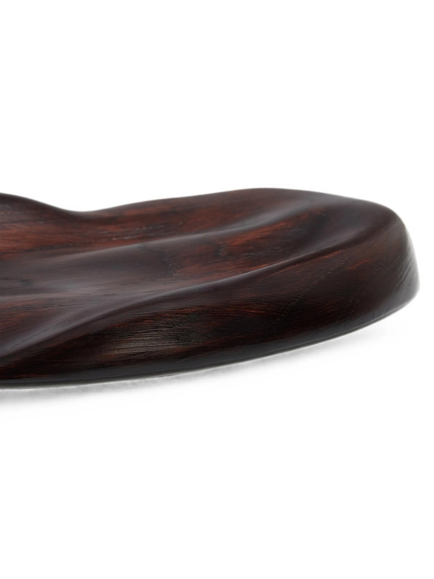 Ripple wooden decorative tray