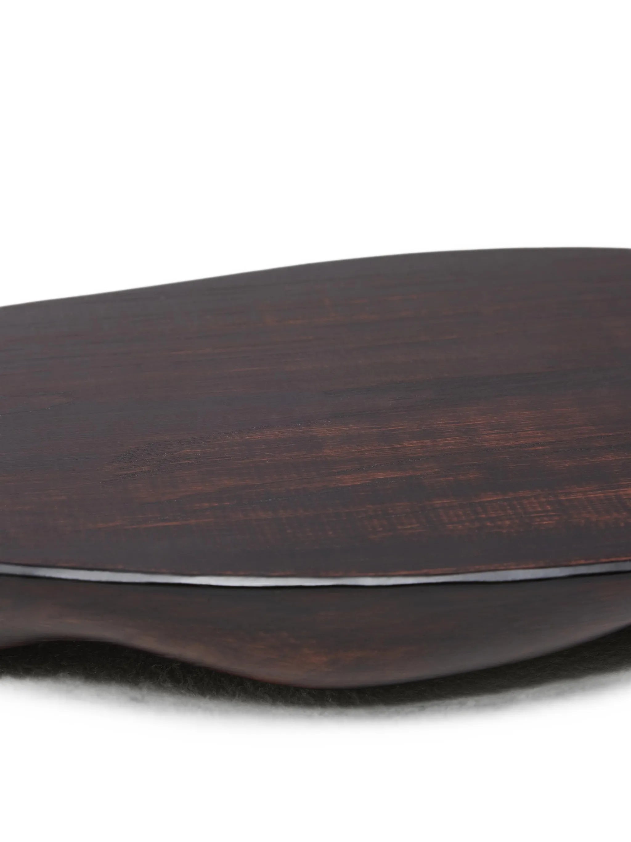 Ripple wooden decorative tray