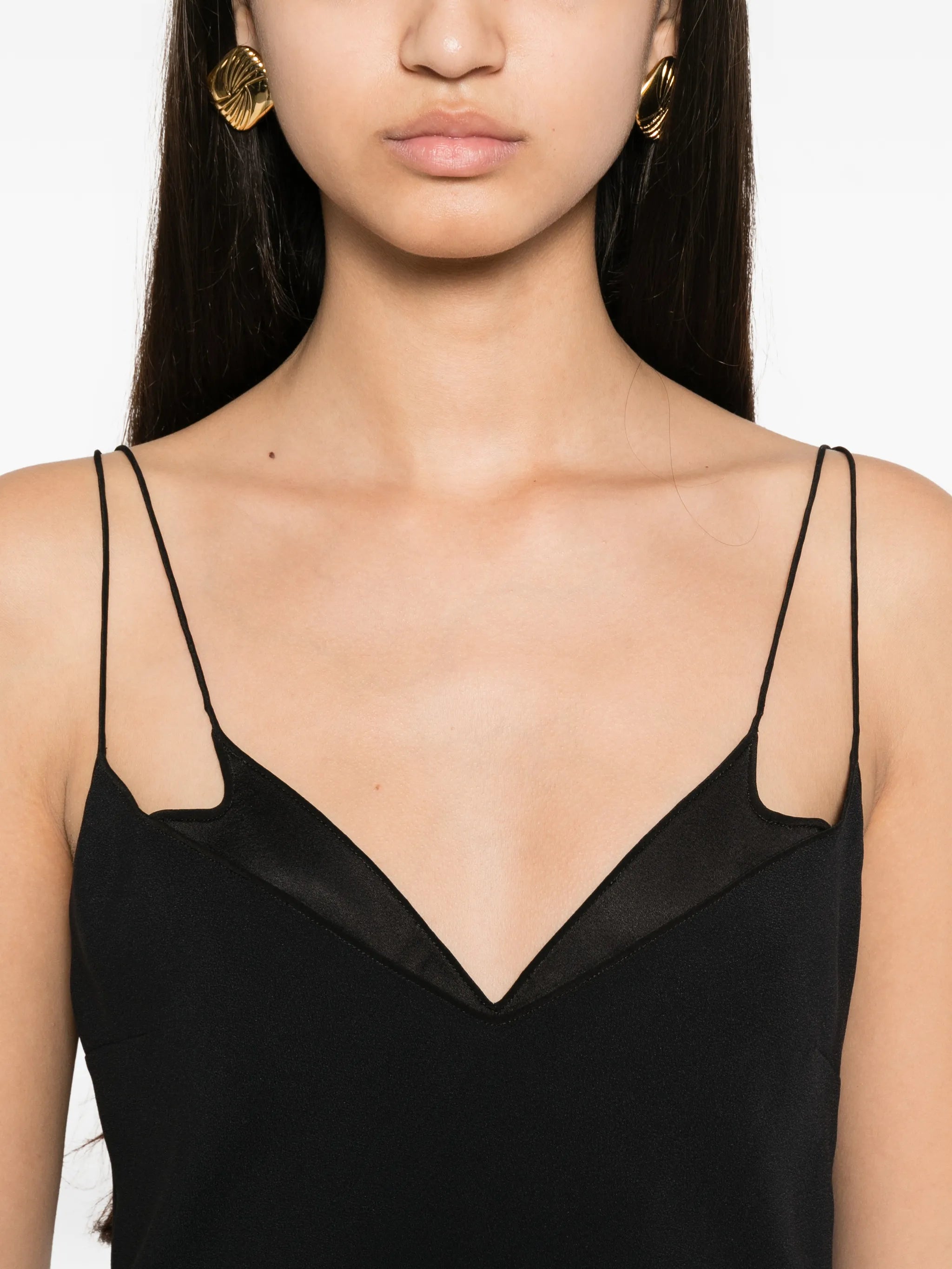 cocktail slip dress with double straps
