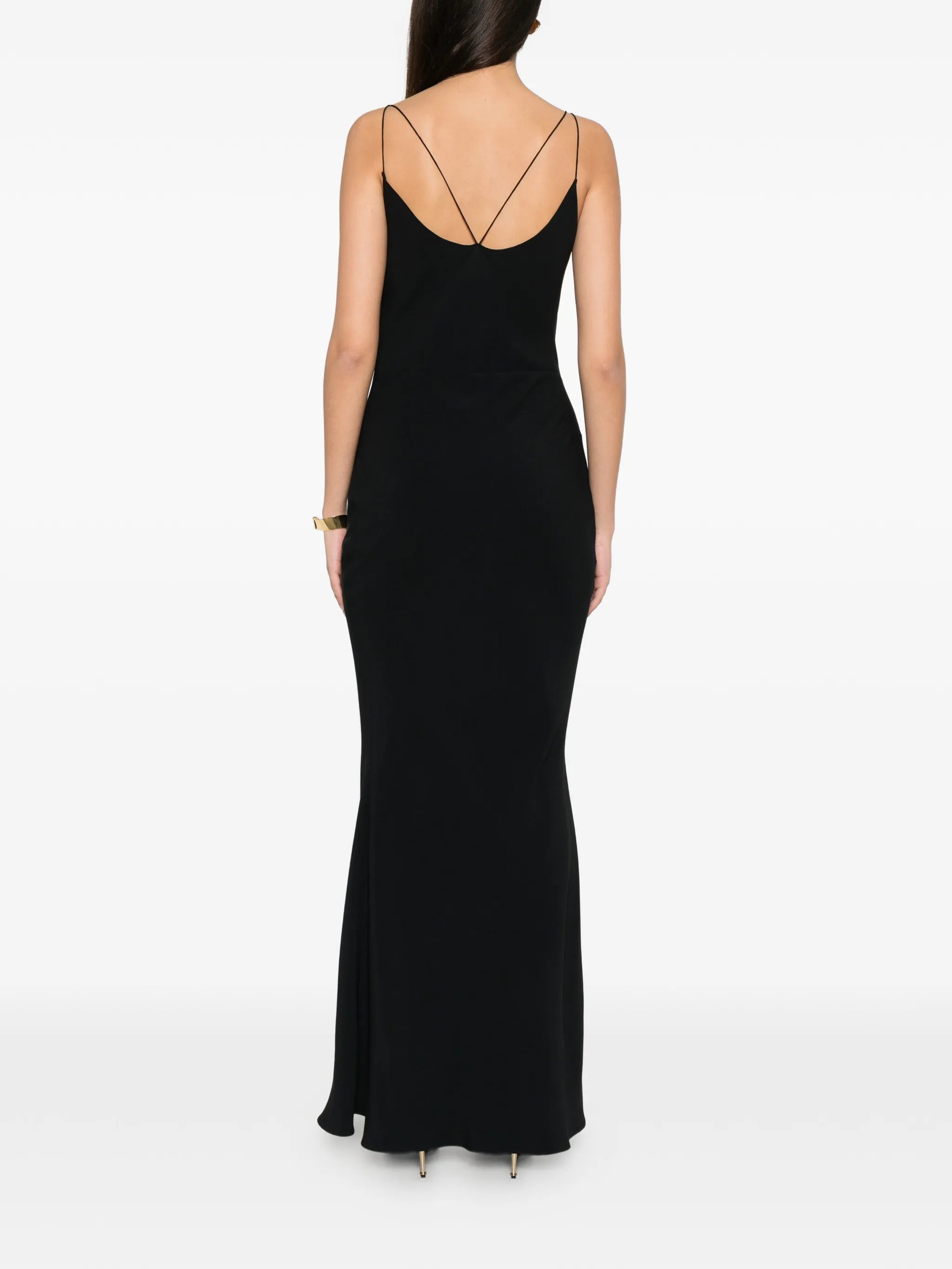 cocktail slip dress with double straps