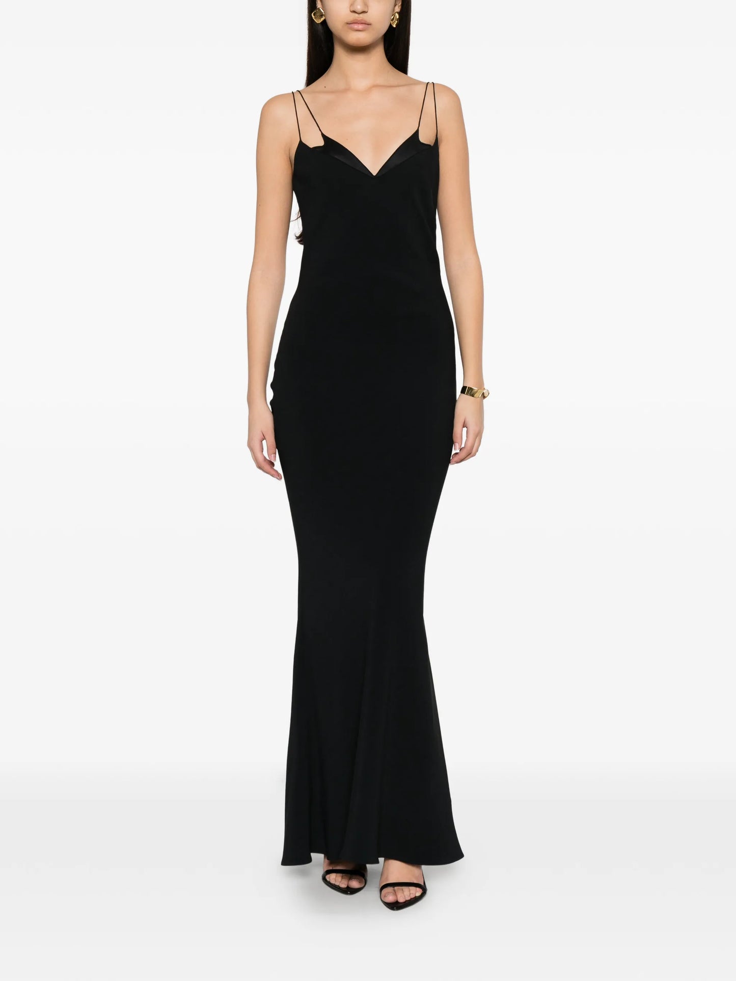 double-strap bias-cut dress