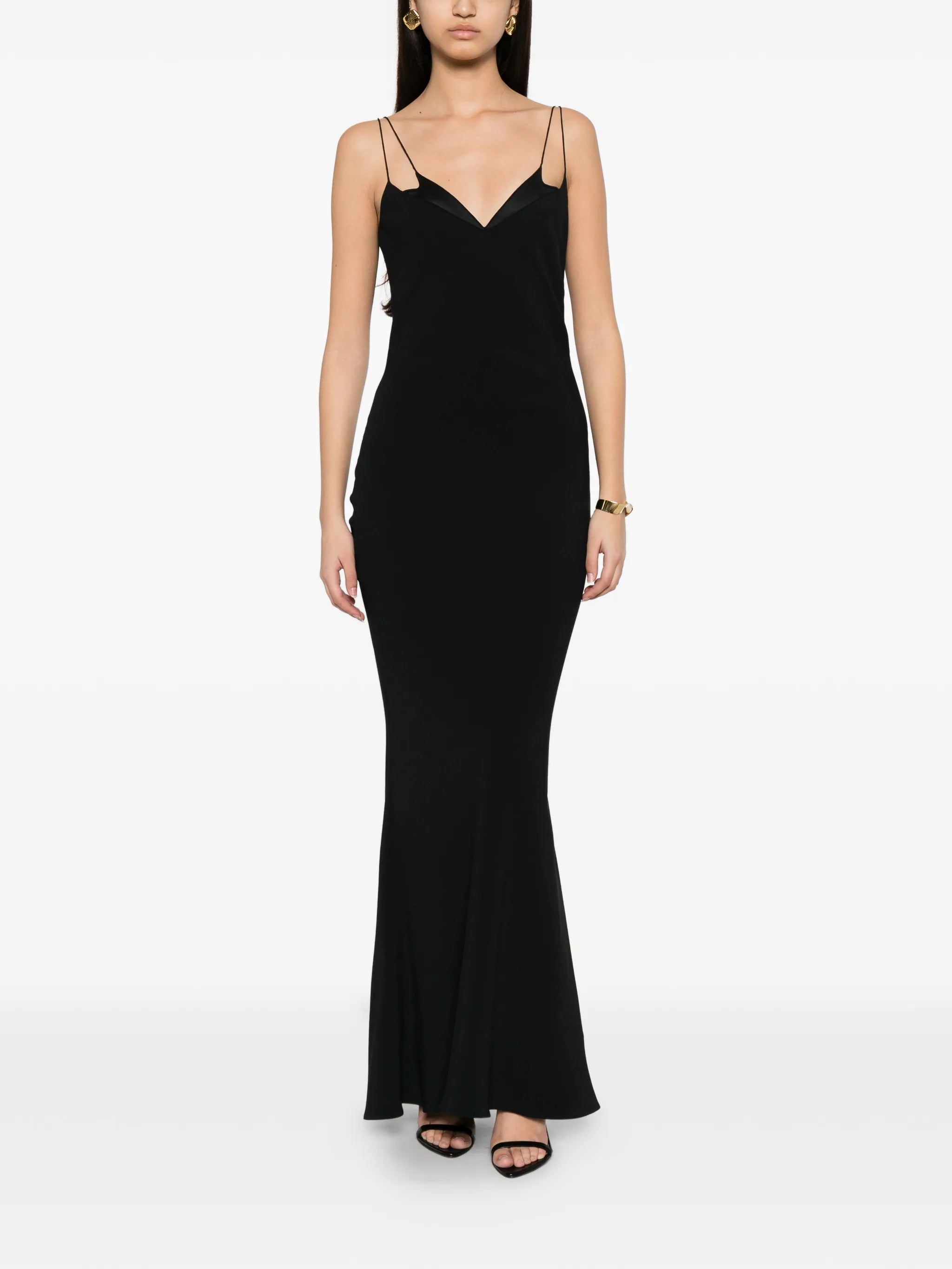 cocktail slip dress with double straps