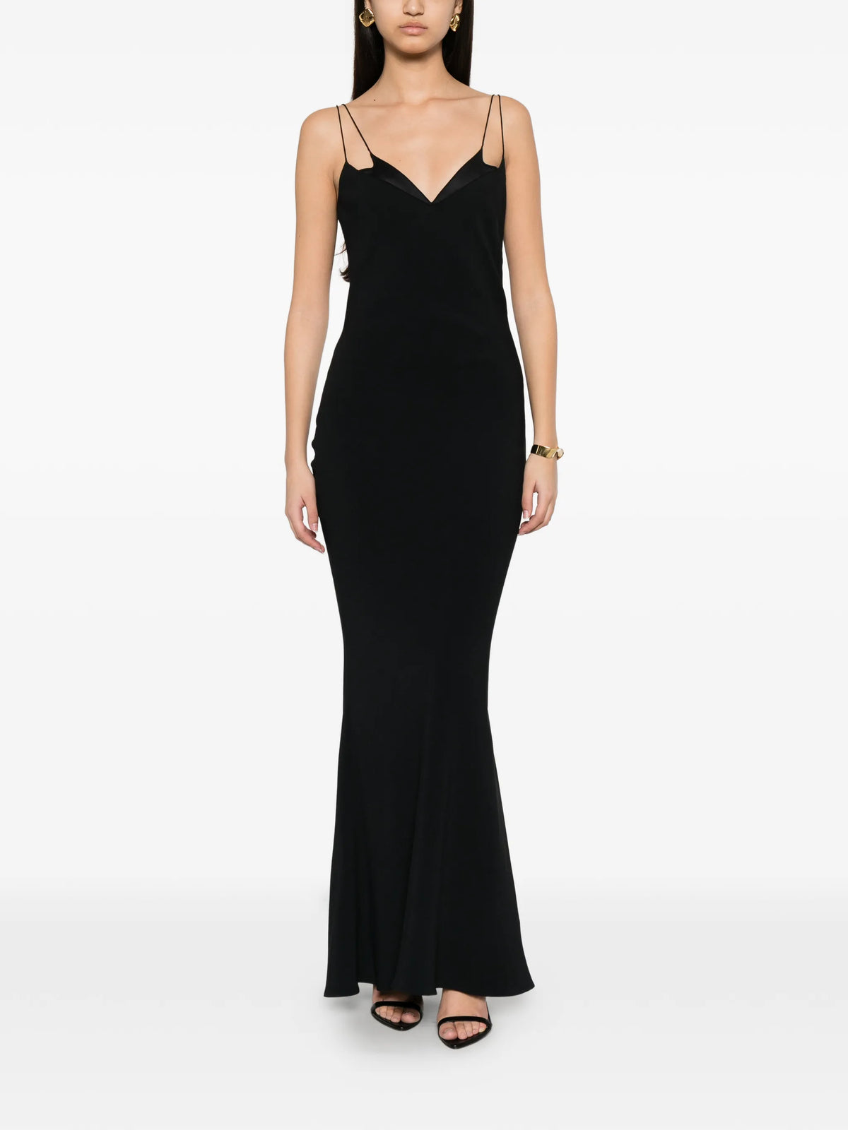 cocktail slip dress with double straps