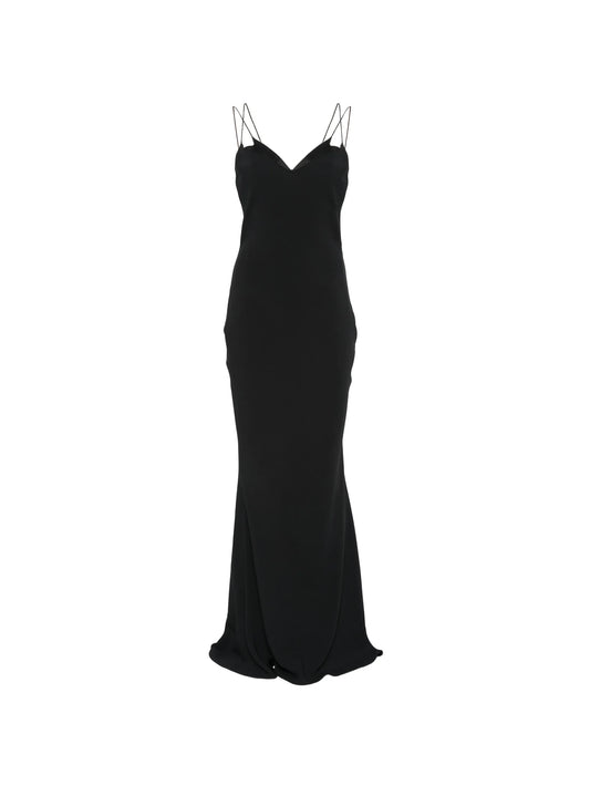 double-strap bias-cut dress