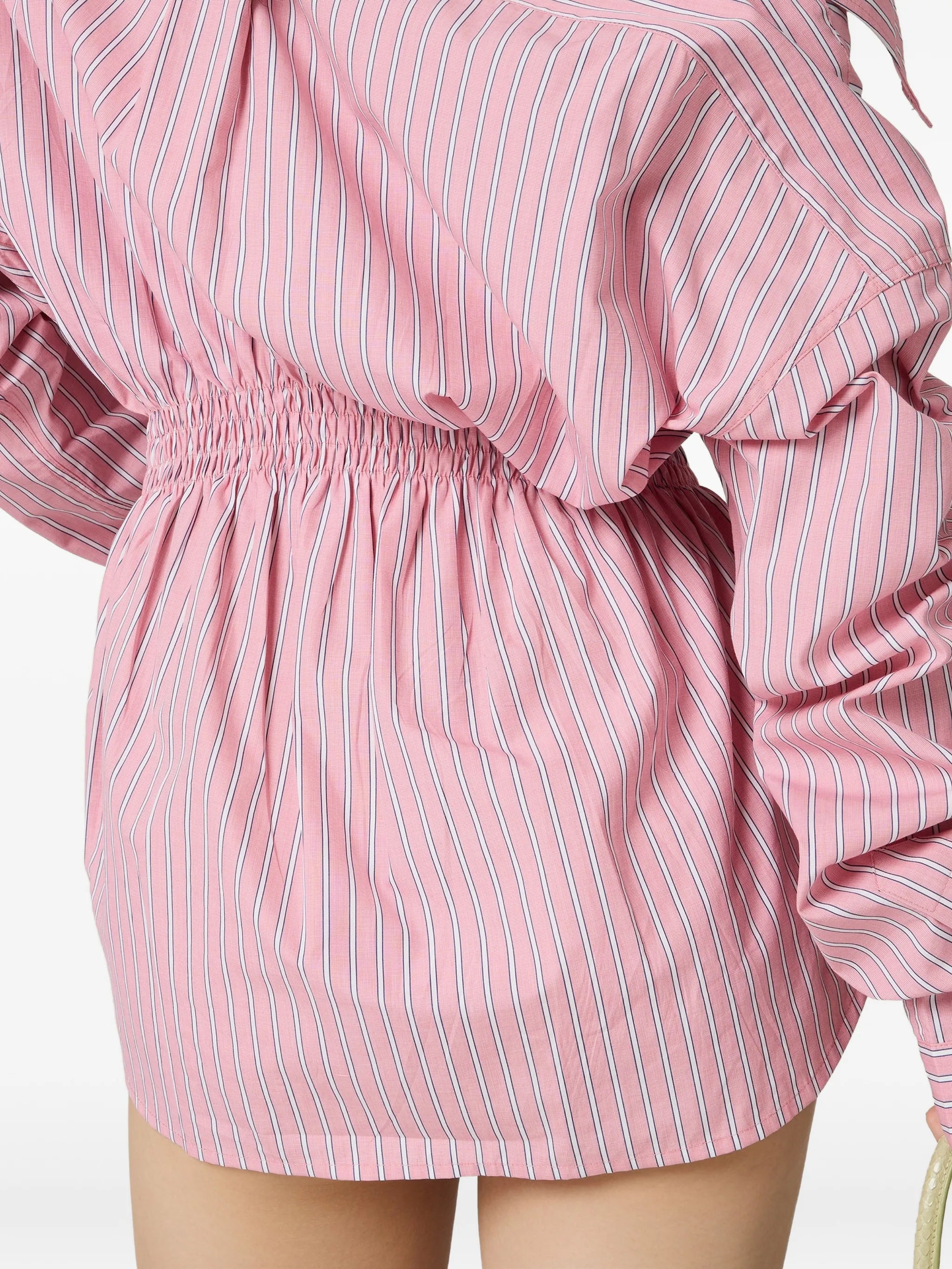 striped poplin dress