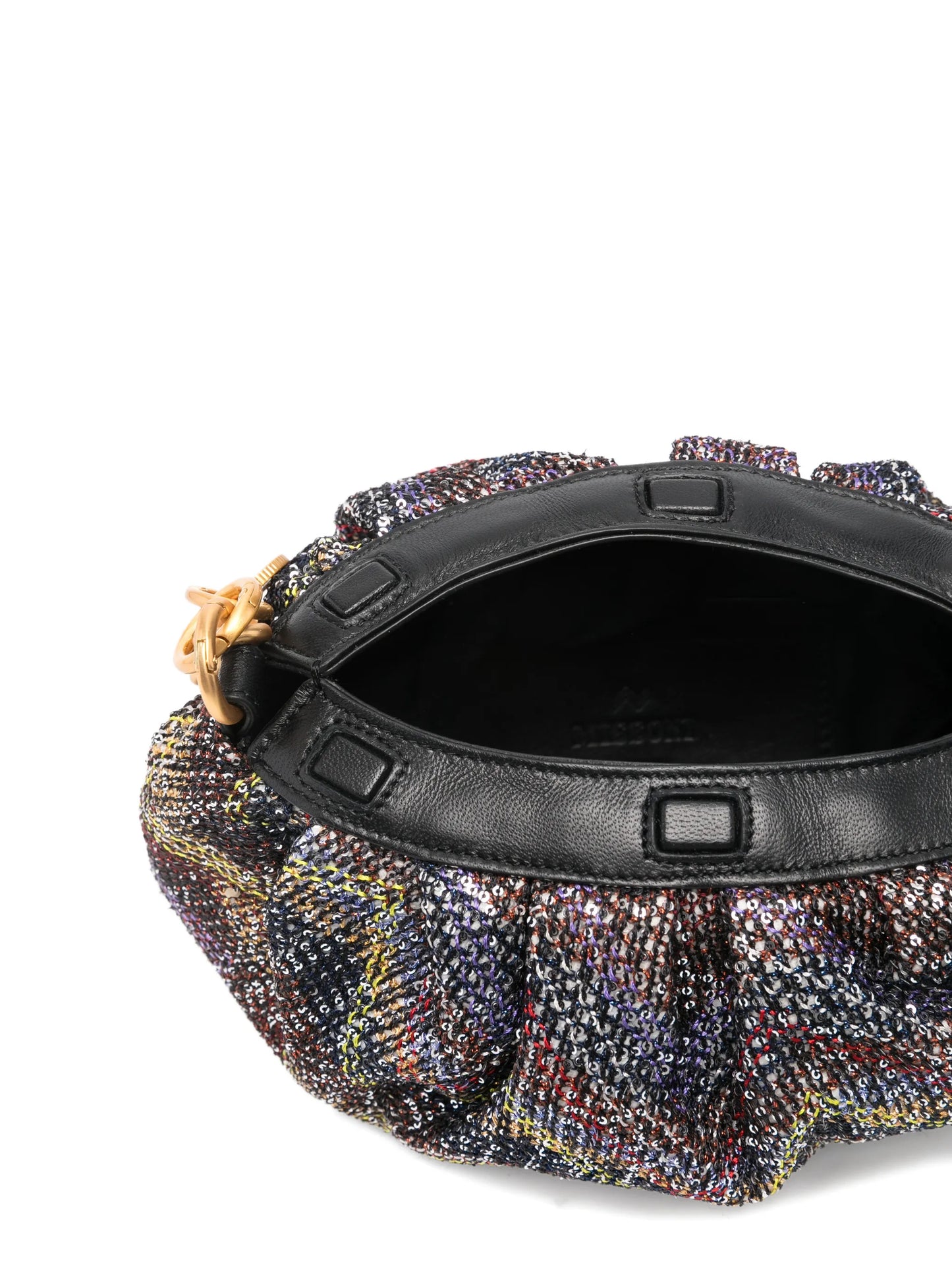 zigzag-pattern shoulder bag