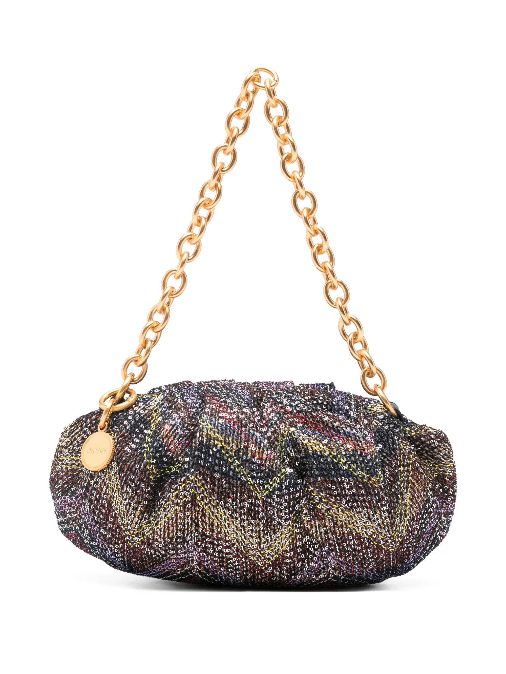zigzag-pattern shoulder bag