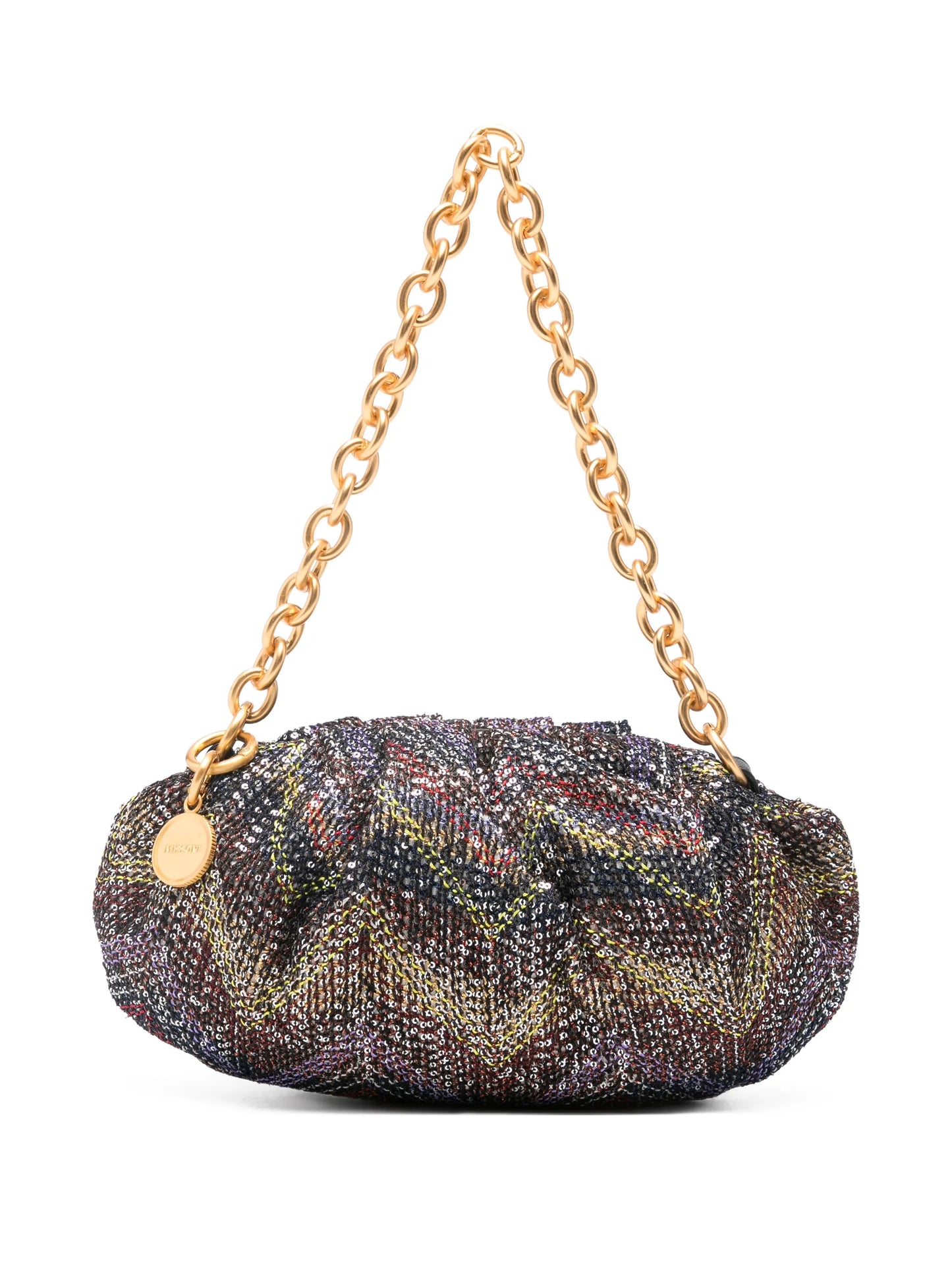 zigzag-pattern shoulder bag