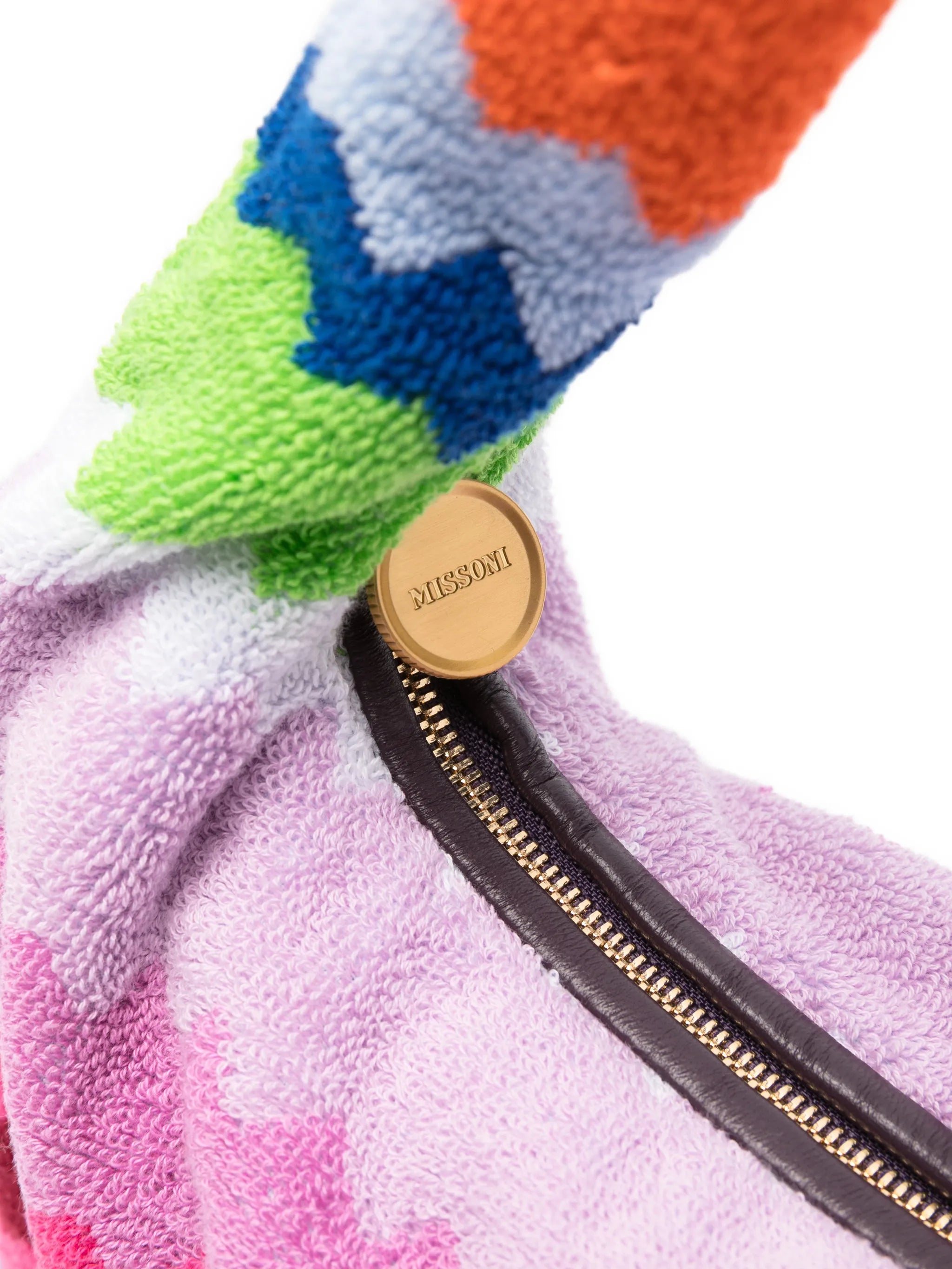 zigzag handle tote bag